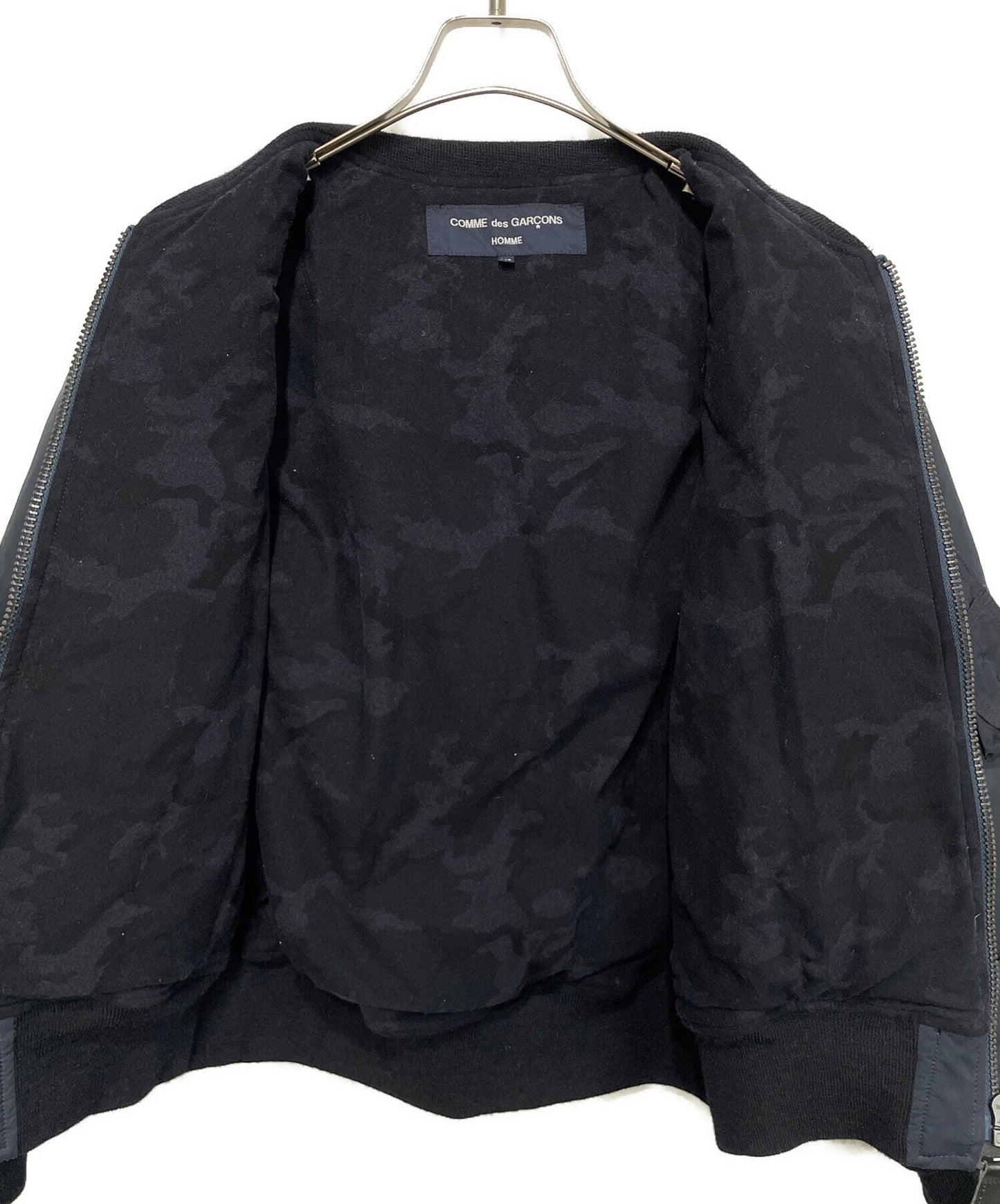 [Pre-owned] COMME des GARCONS HOMME Cotton Ester Nylon Twill MA-1 Type Down Jacket HT-J034