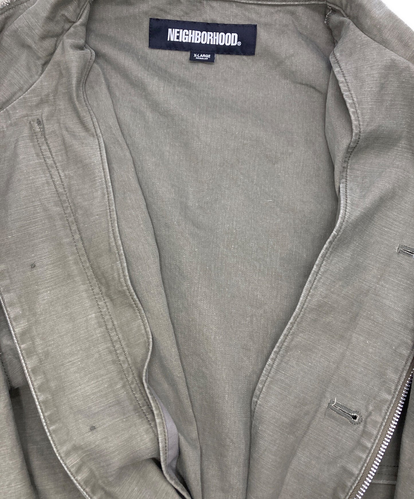 [Pre-owned] NEIGHBORHOOD UNTRIMMED ZIP SHIRT LS 251AQNH-SHM06