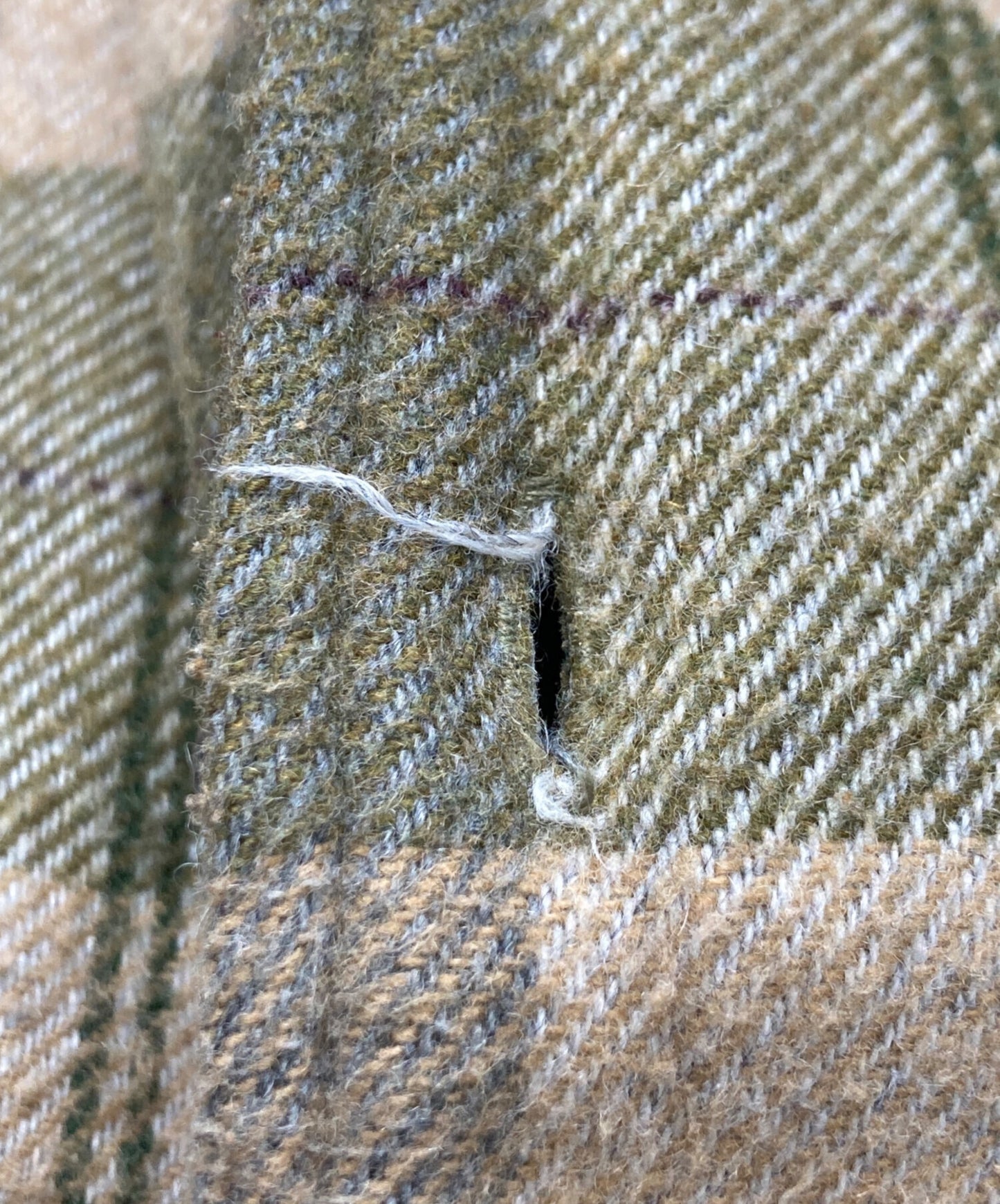 [Pre-owned] stussy 90's Checked Wool Jacket