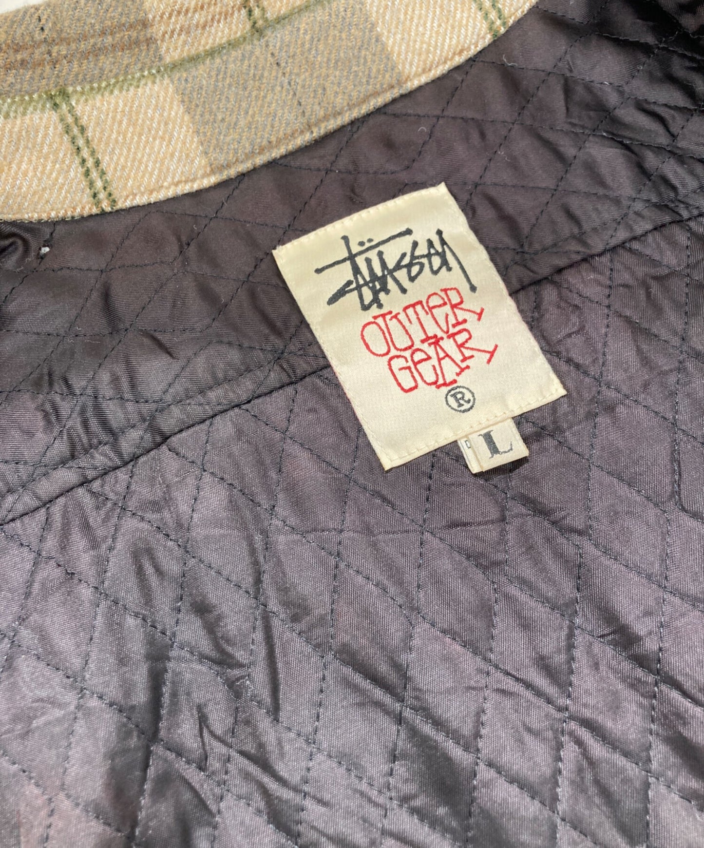 [Pre-owned] stussy 90's Checked Wool Jacket