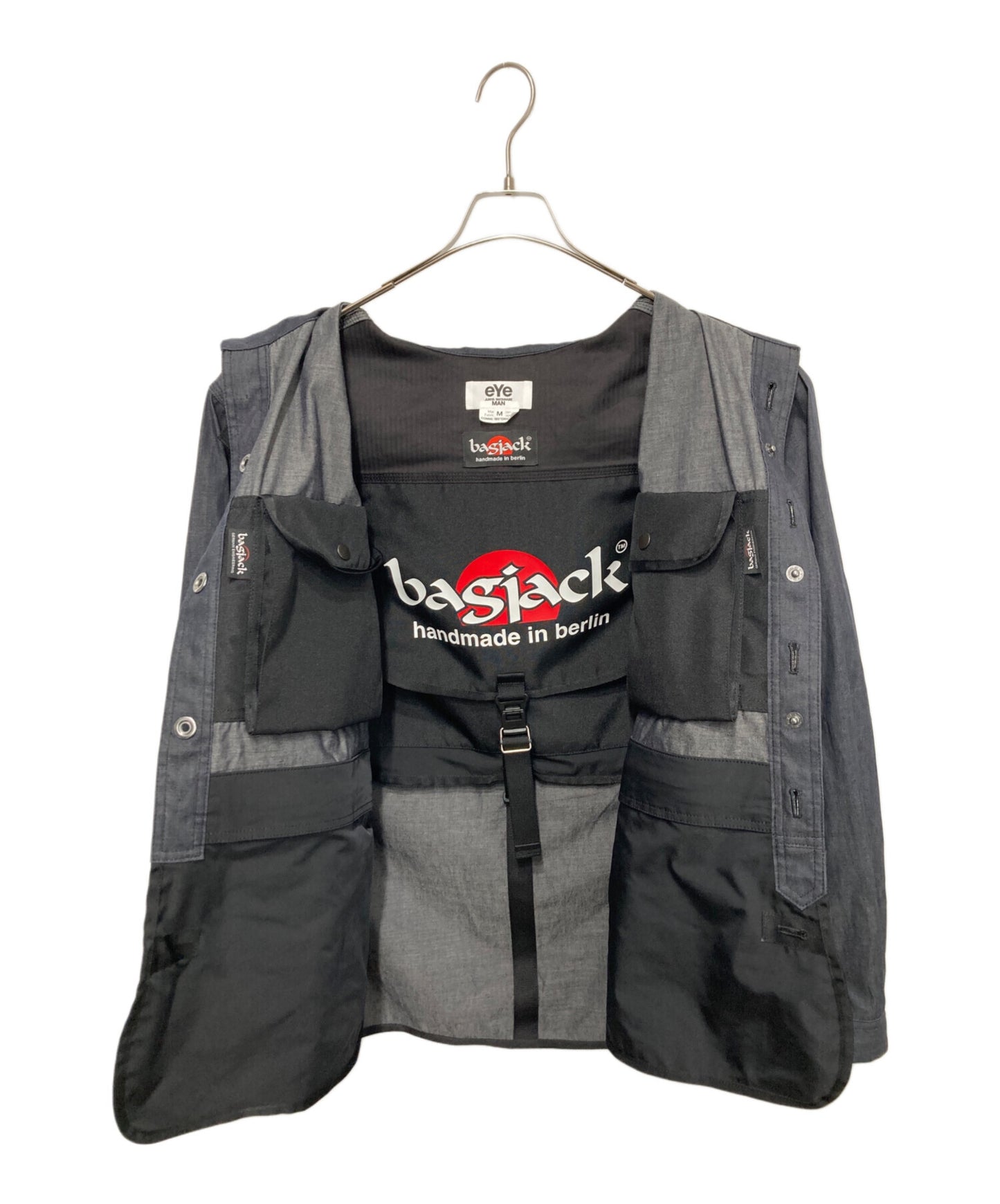 [Pre-owned] eYe COMME des GARCONS JUNYAWATANABE MAN Cotton Denim Dry Oil & Ester Mat Cloth WO-B901