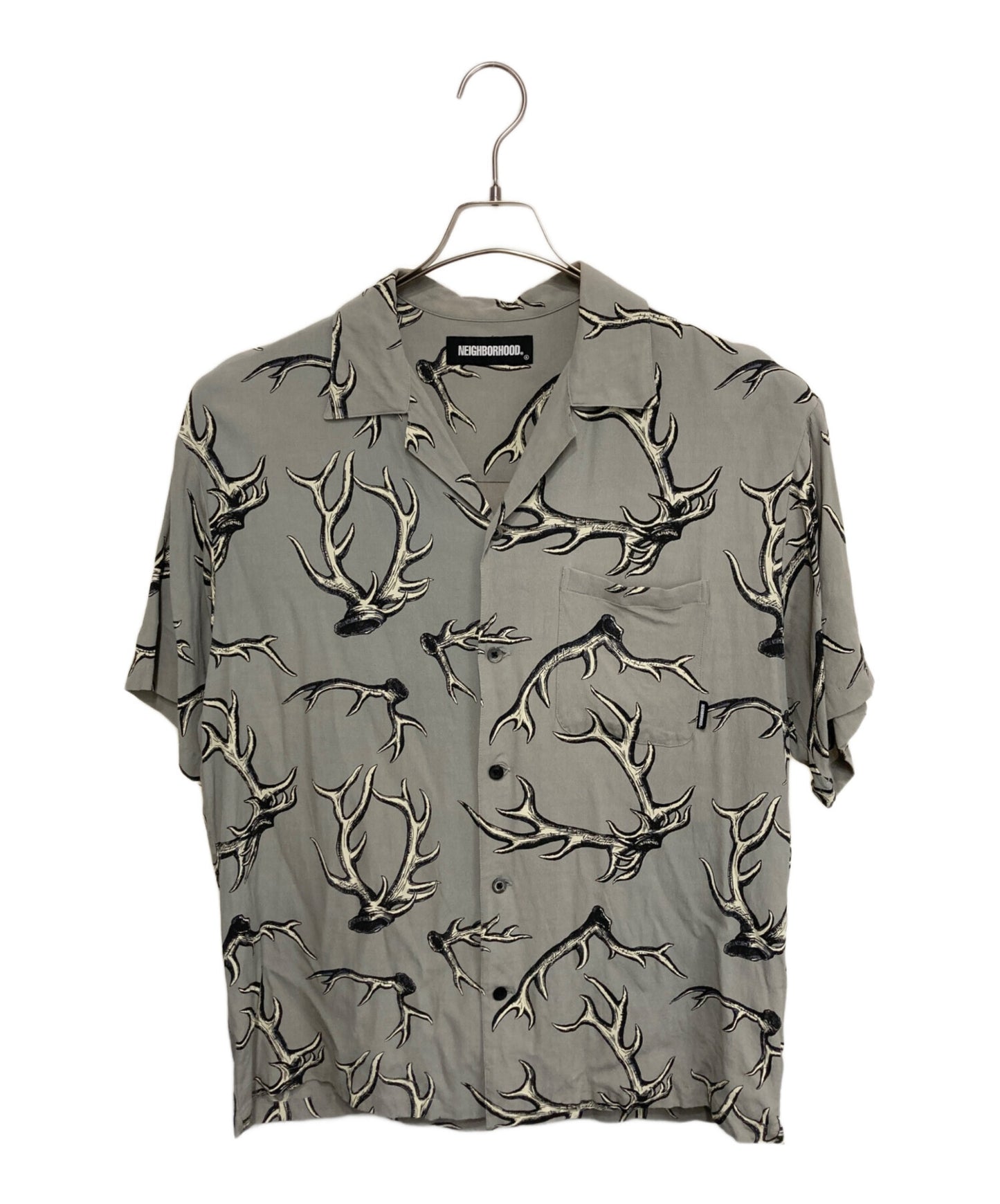 [Pre-owned] NEIGHBORHOOD S/S shirt with horn pattern 221TSNH-SHM06