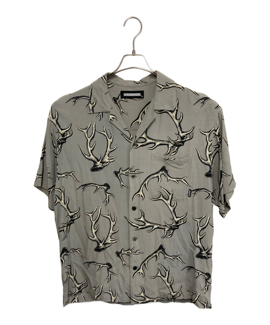 [Pre-owned] NEIGHBORHOOD S/S shirt with horn pattern 221TSNH-SHM06