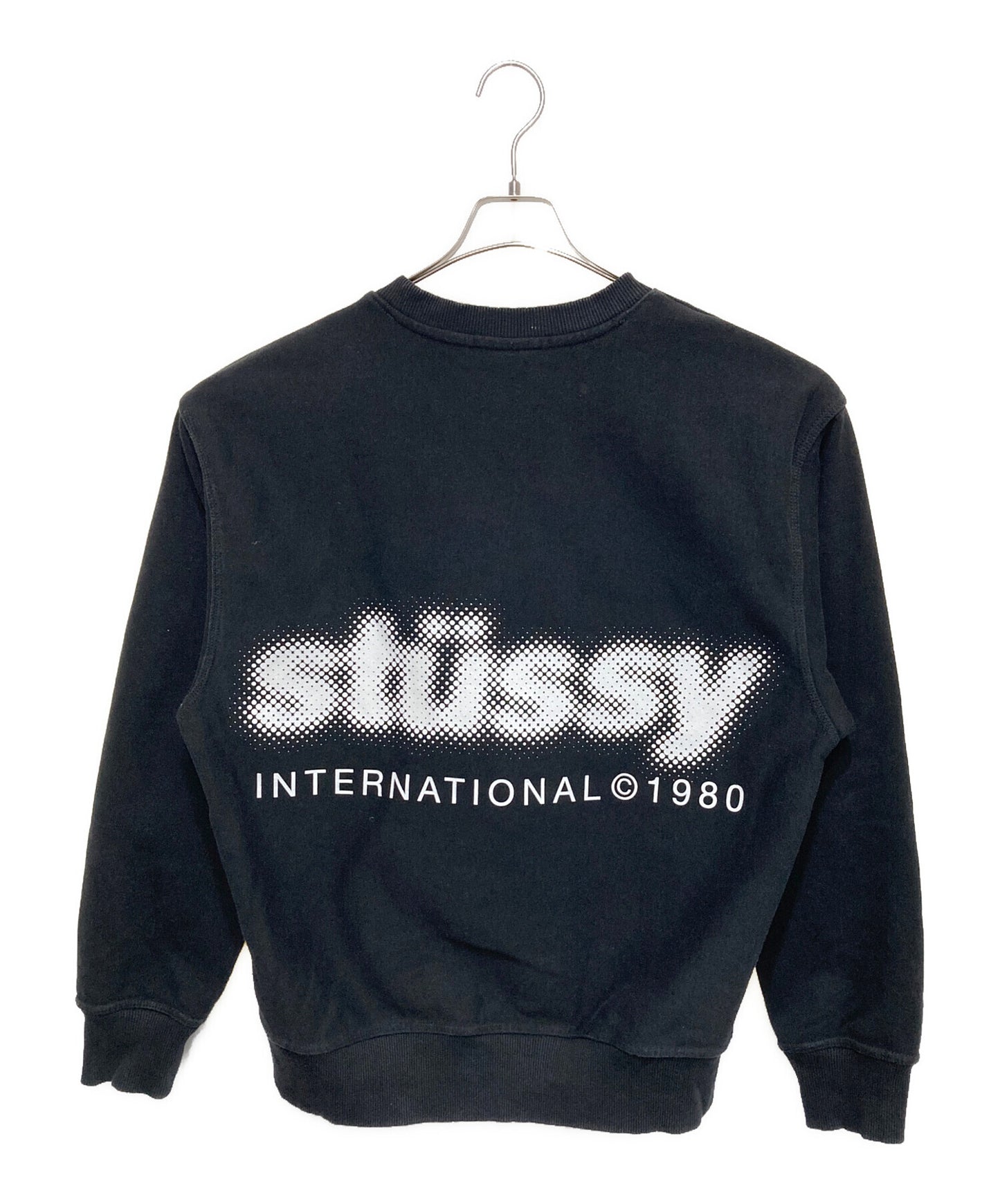 [Pre-owned] stussy Blur Crew Ash Heather Sweatshirt/ Logo Sweatshirt 1914972