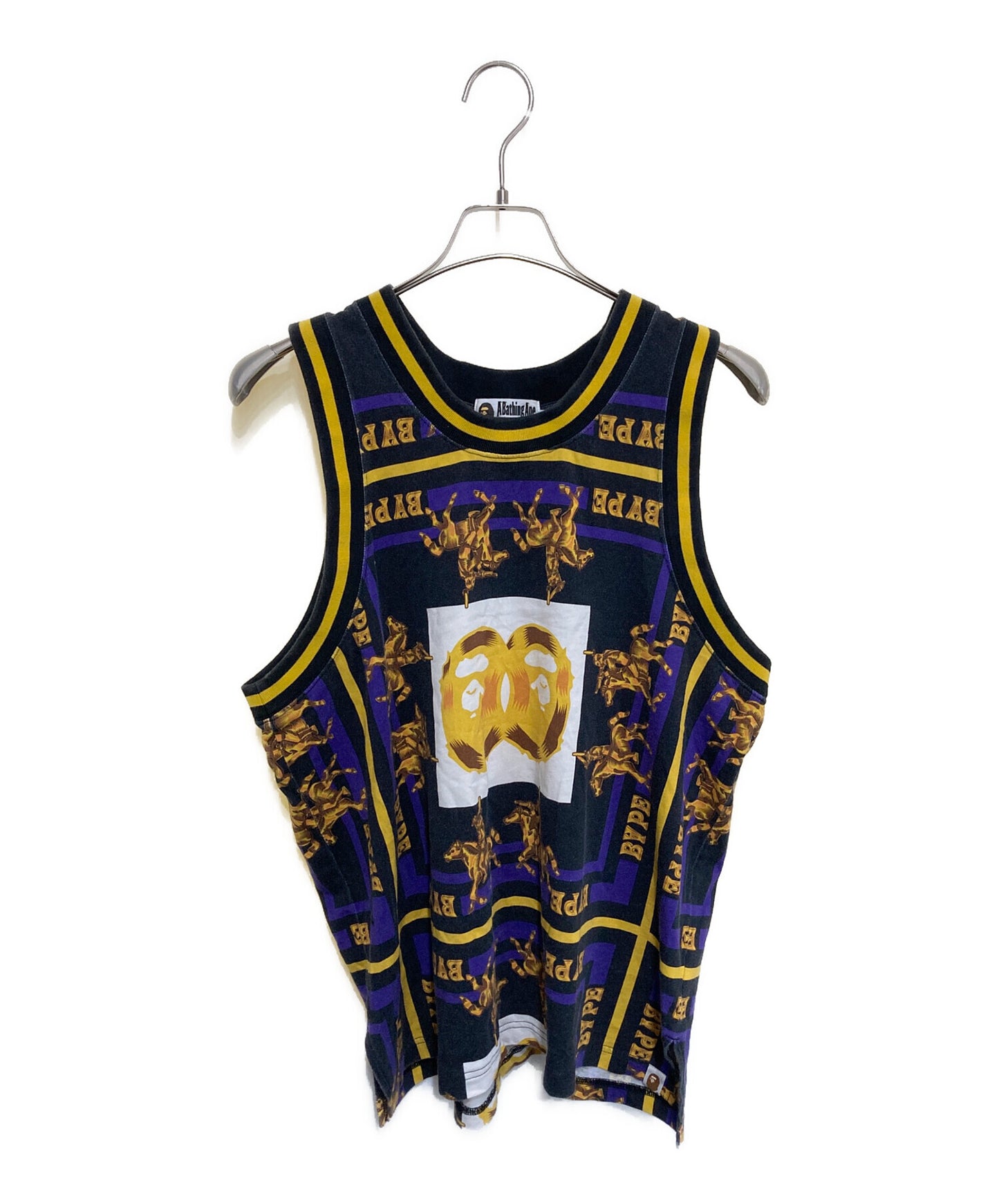 [Pre-owned] A BATHING APE Tank top with a full pattern 001CSh301008X