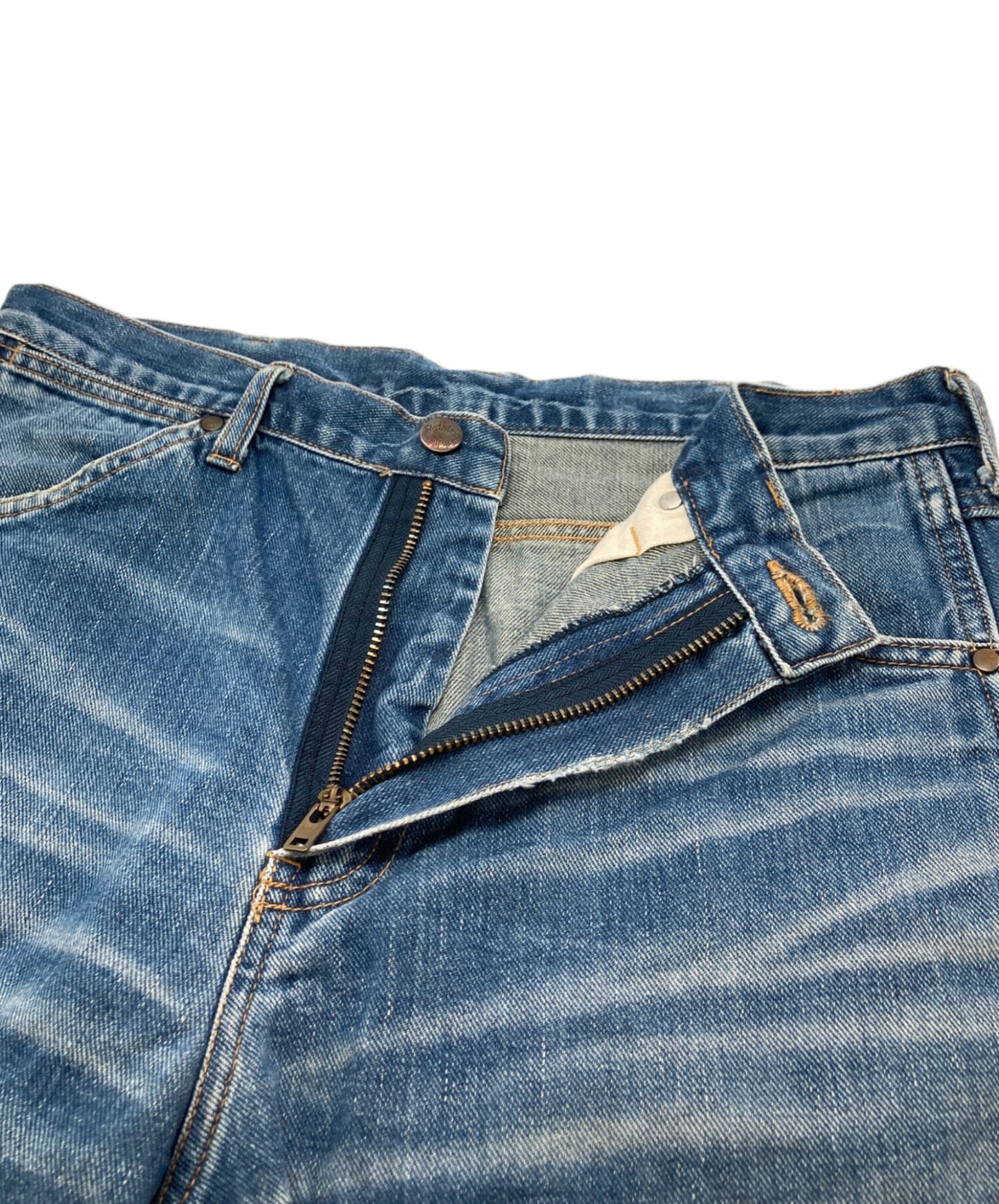 [Pre-owned] A BATHING APE Back Logo Patch Denim Pants / Straight Jeans