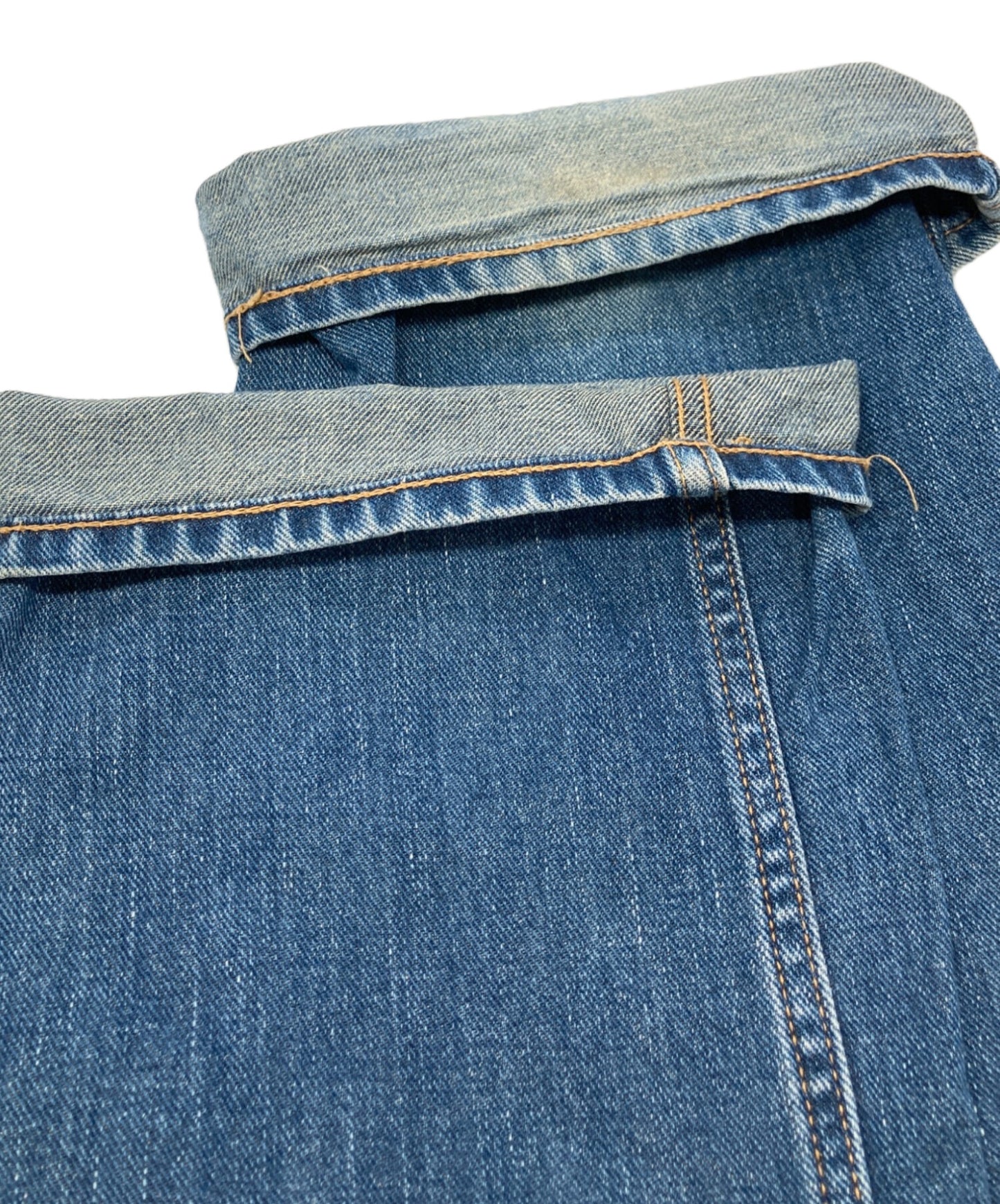 [Pre-owned] A BATHING APE Back Logo Patch Denim Pants / Straight Jeans