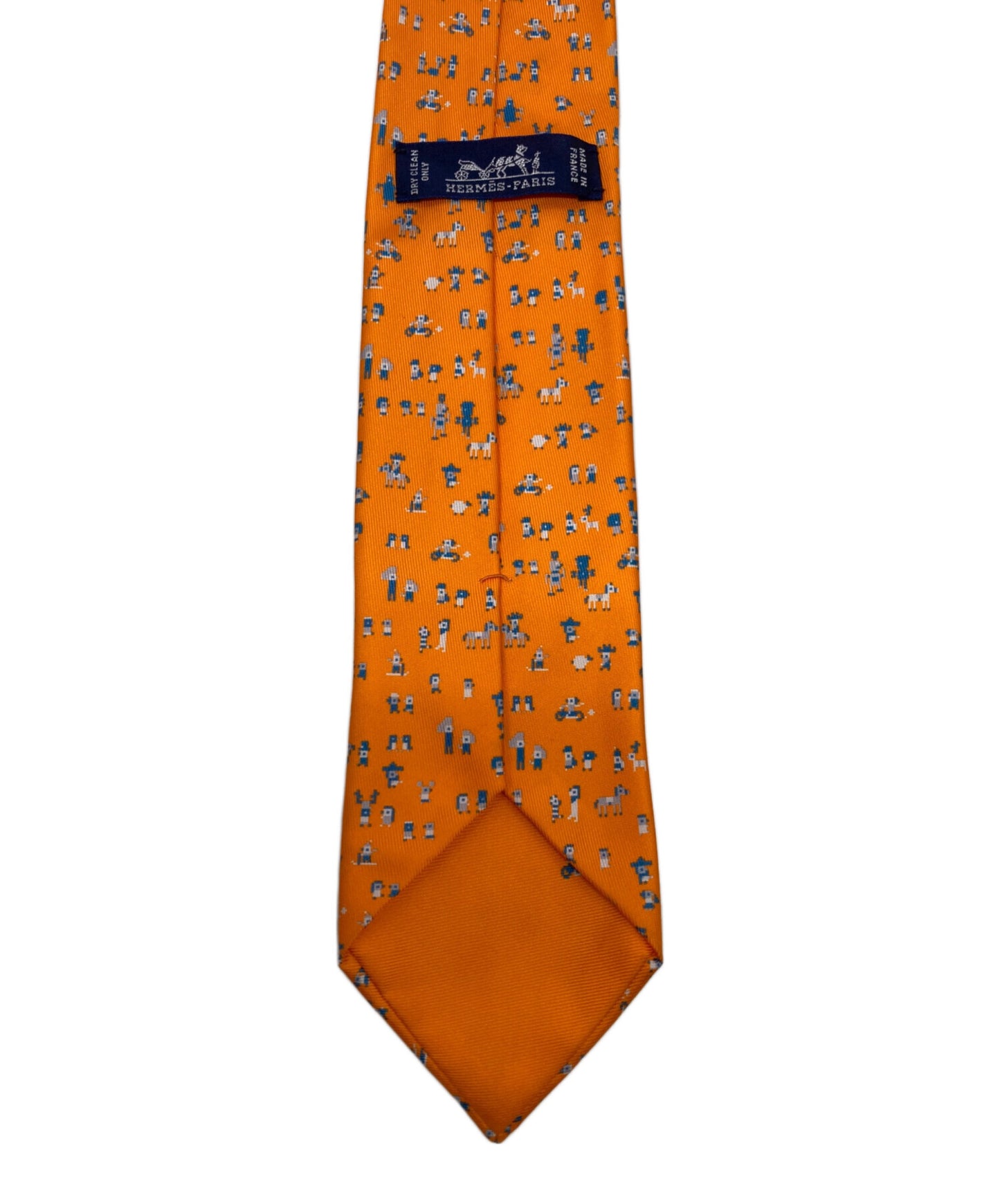 [Pre-owned] HERMES Silk twill tie 7cm H006249T 04