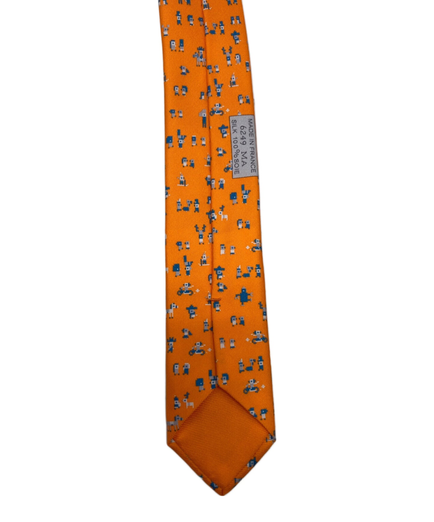 [Pre-owned] HERMES Silk twill tie 7cm H006249T 04