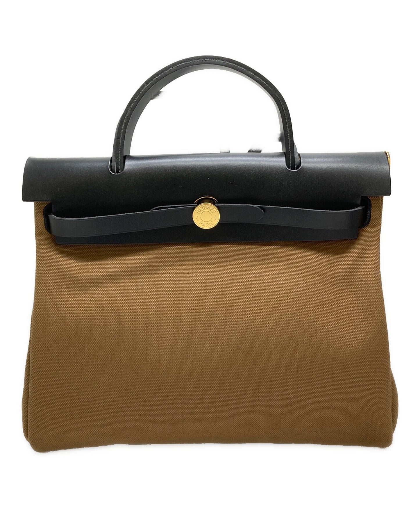 [Pre-owned] HERMES Yale Bag Zip PM Toile Officine Leather