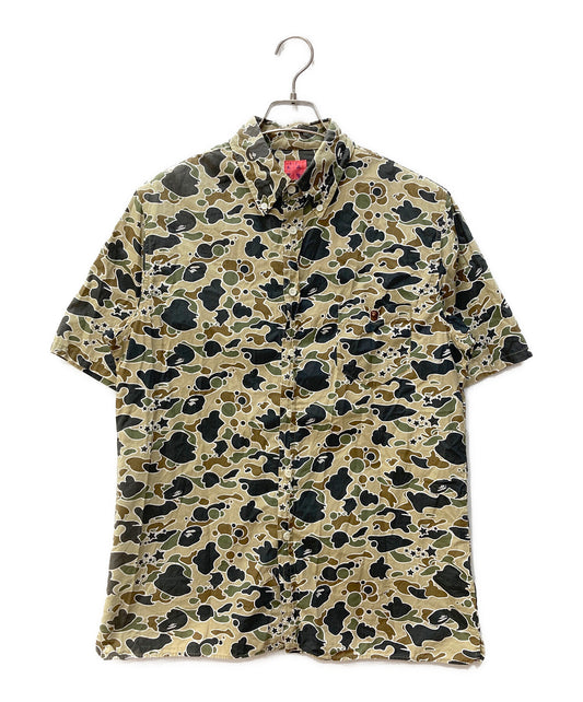 [Pre-owned] A BATHING APE Camo-print short-sleeved shirt