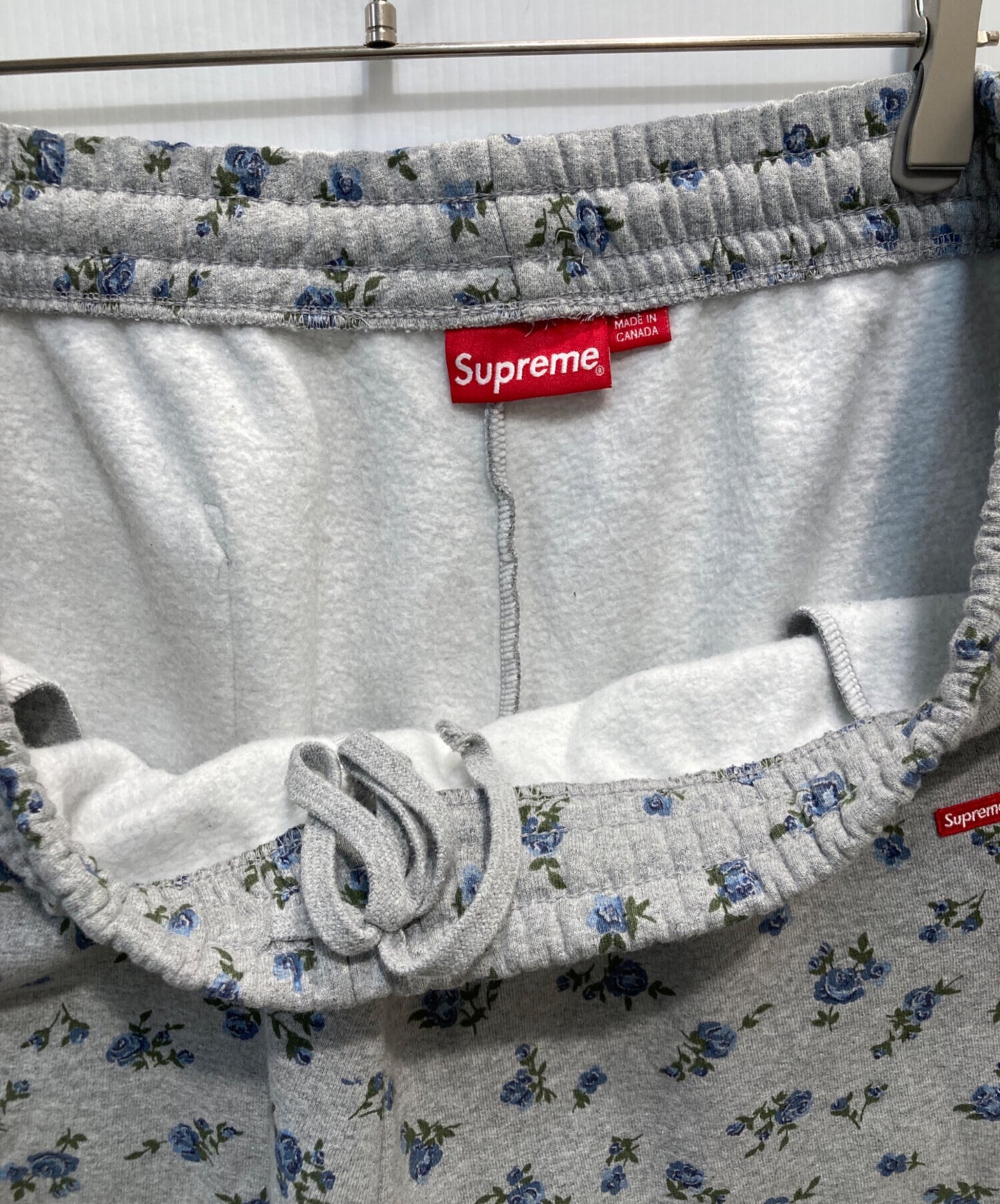 [Pre-owned] SUPREME Small Box Sweatshort/Floral Pattern Sweatshort/Half Pants/Shorts