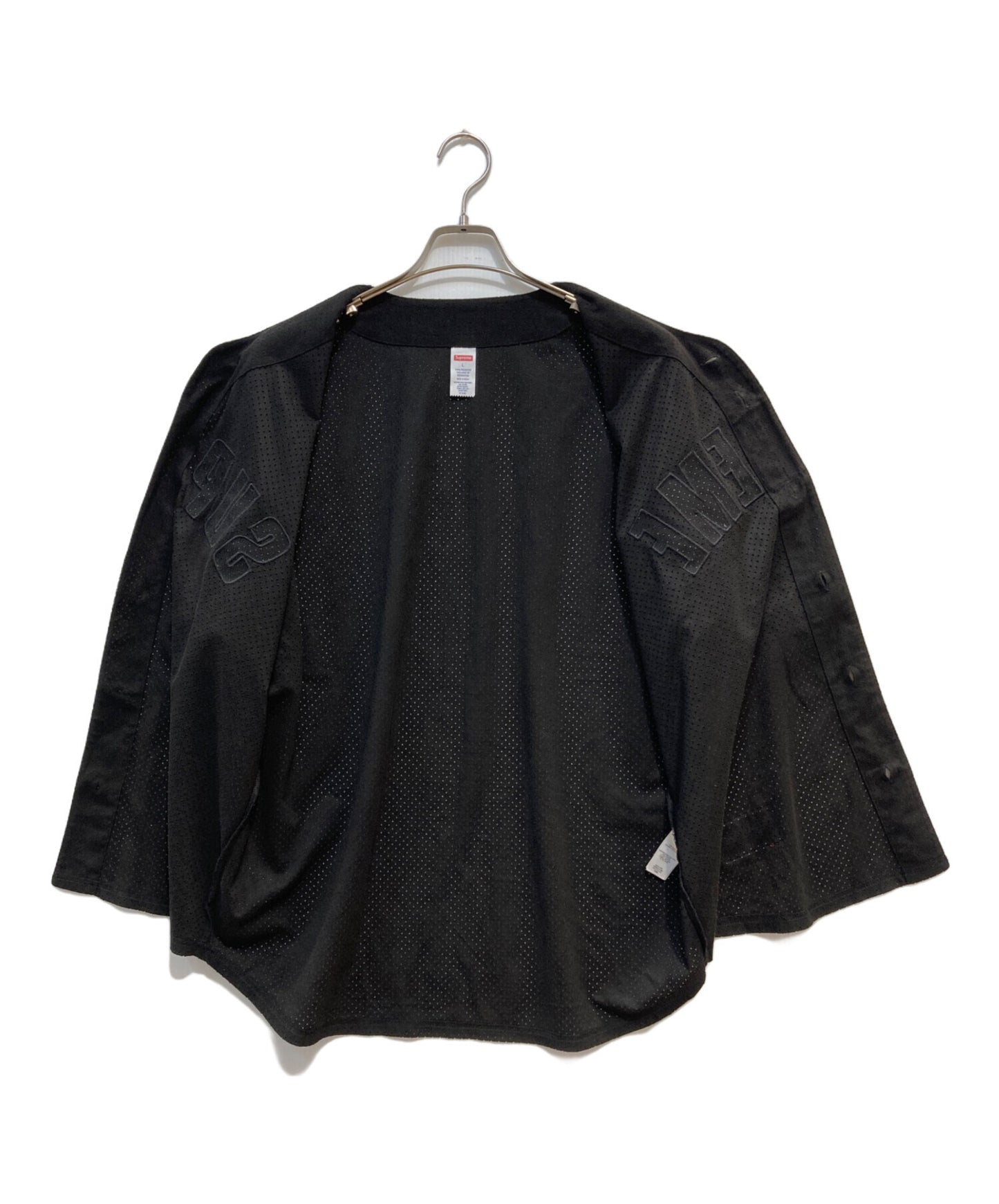 [Pre-owned] SUPREME Ultrasuede Mesh Baseball Jersey