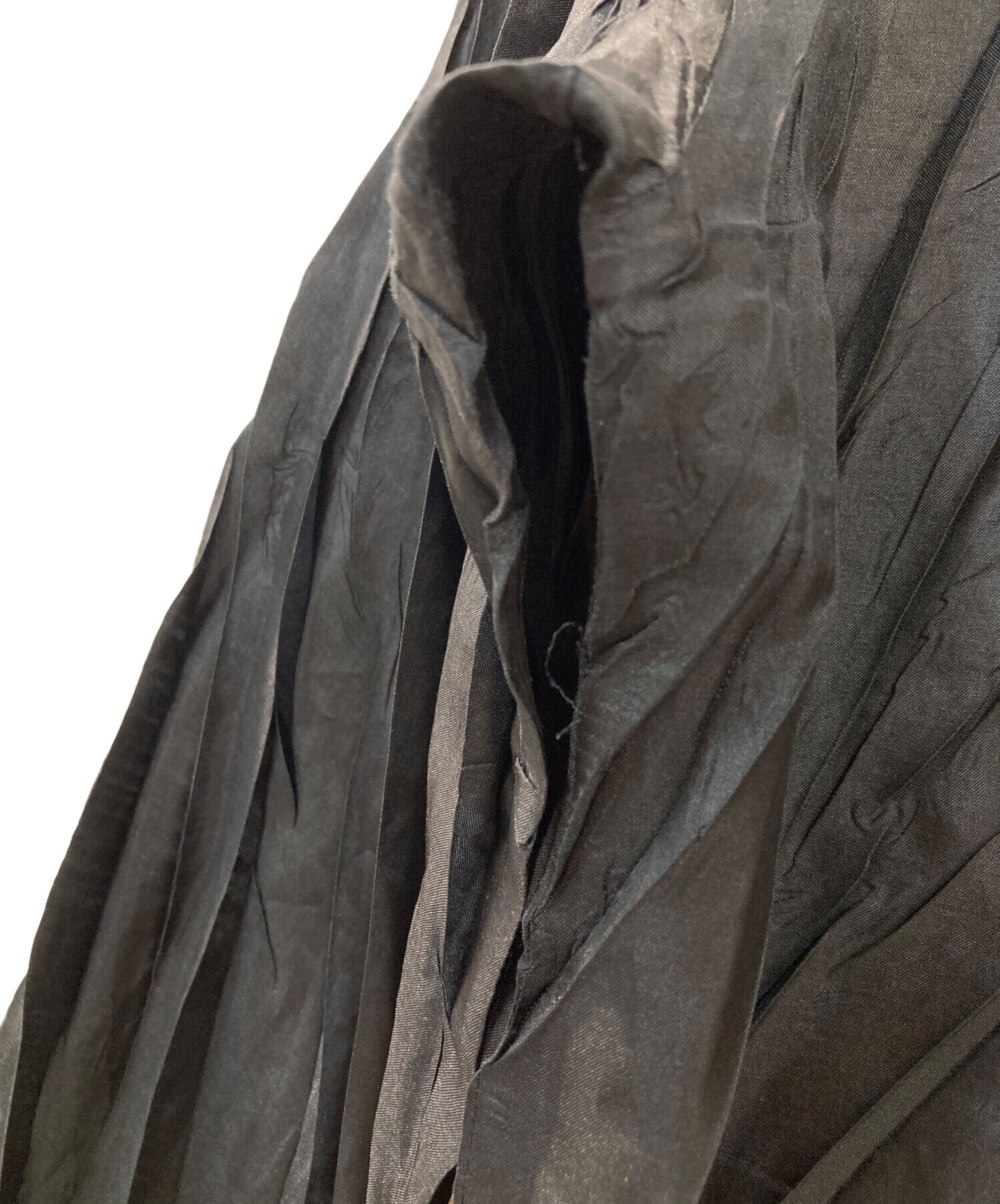 [Pre-owned] PLEATS PLEASE Random/Pleated/Blouse/Long sleeves/Black PP93-PK944