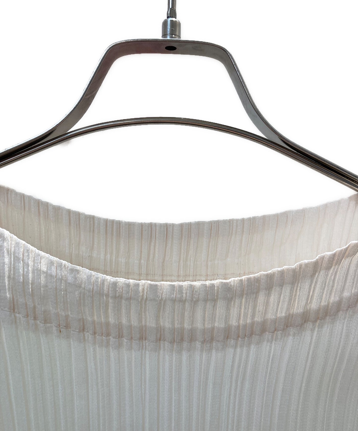 [Pre-owned] PLEATS PLEASE Pleated blouse with fringe design PP71-JK143