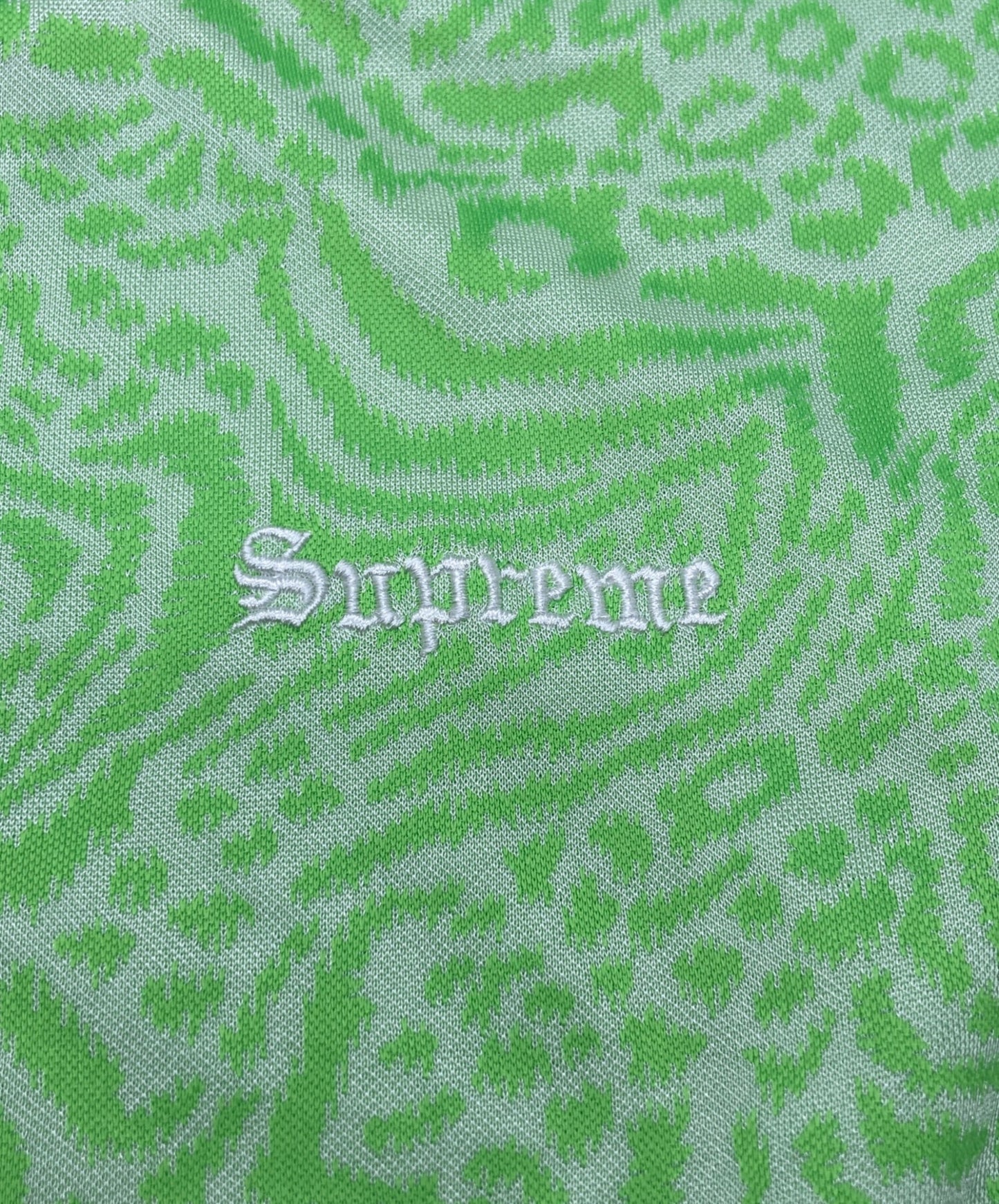 [Pre-owned] SUPREME Jacquard Animal Print Soccer Jersey