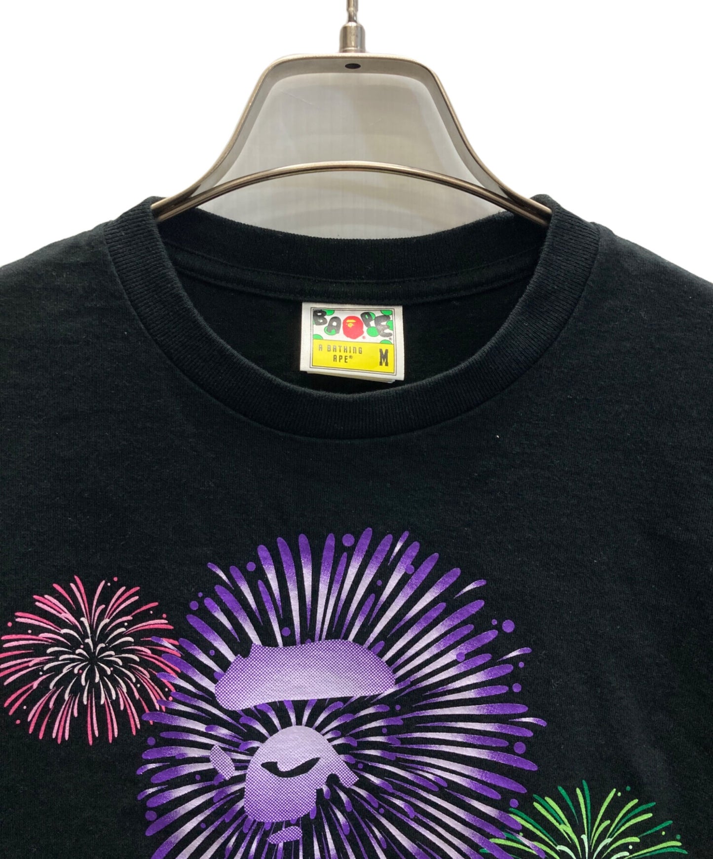 [Pre-owned] A BATHING APE APE HEAD FIREWORK TEE