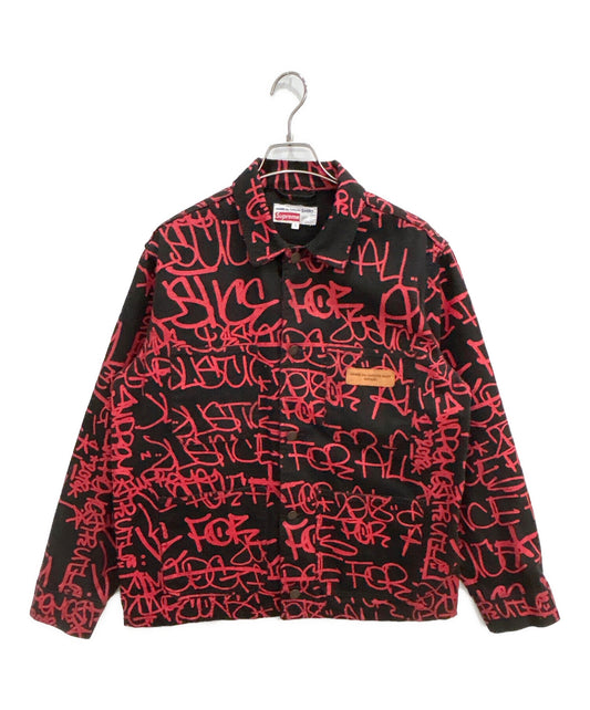 [Pre-owned] SUPREME Painted Canvas Chore Coat