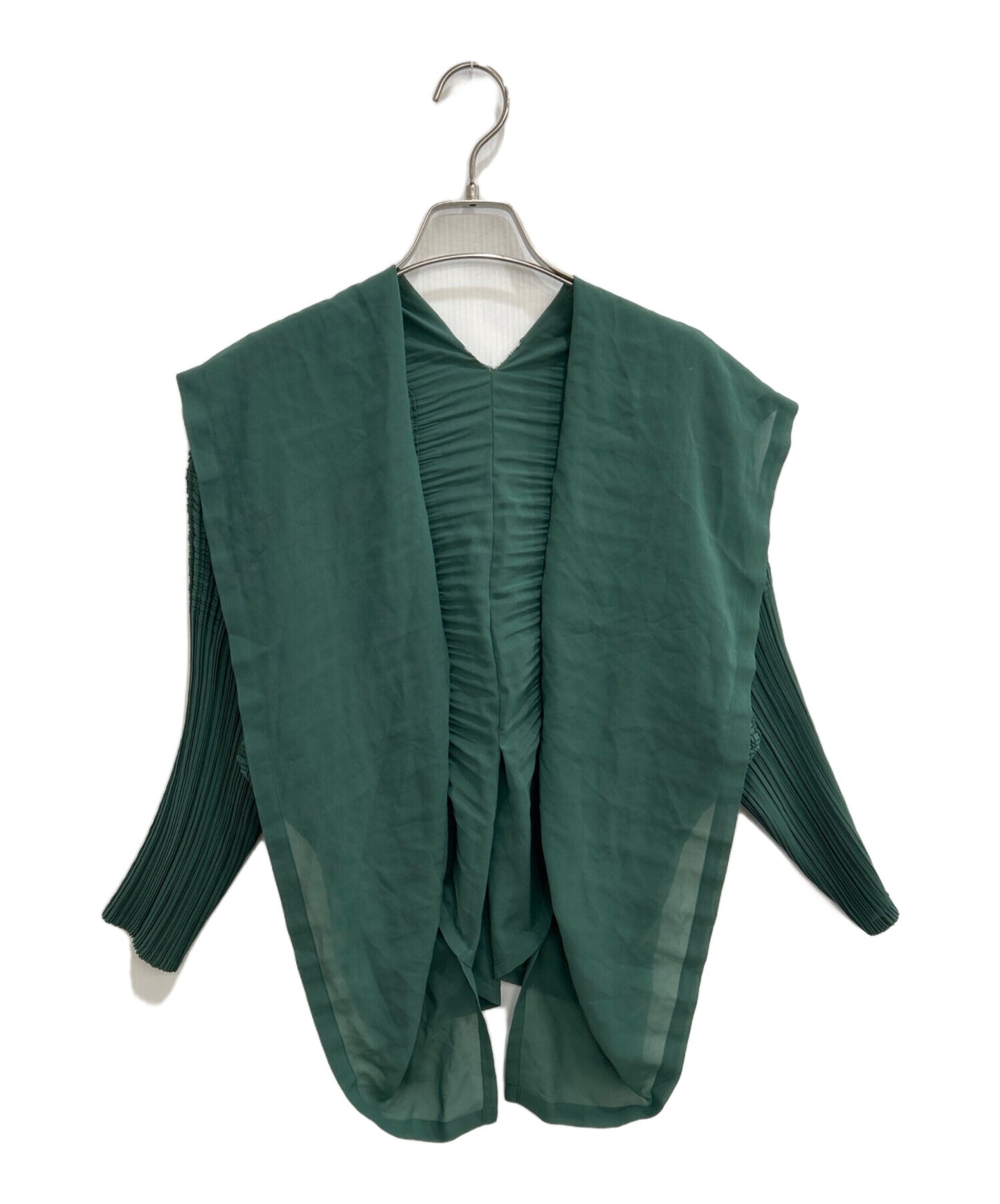 [Pre-owned] ISSEY MIYAKE FETE Pleated deformed bolero cardigan IF95-FJ221