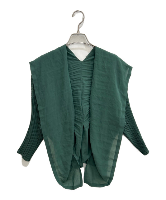 [Pre-owned] ISSEY MIYAKE FETE Pleated deformed bolero cardigan IF95-FJ221