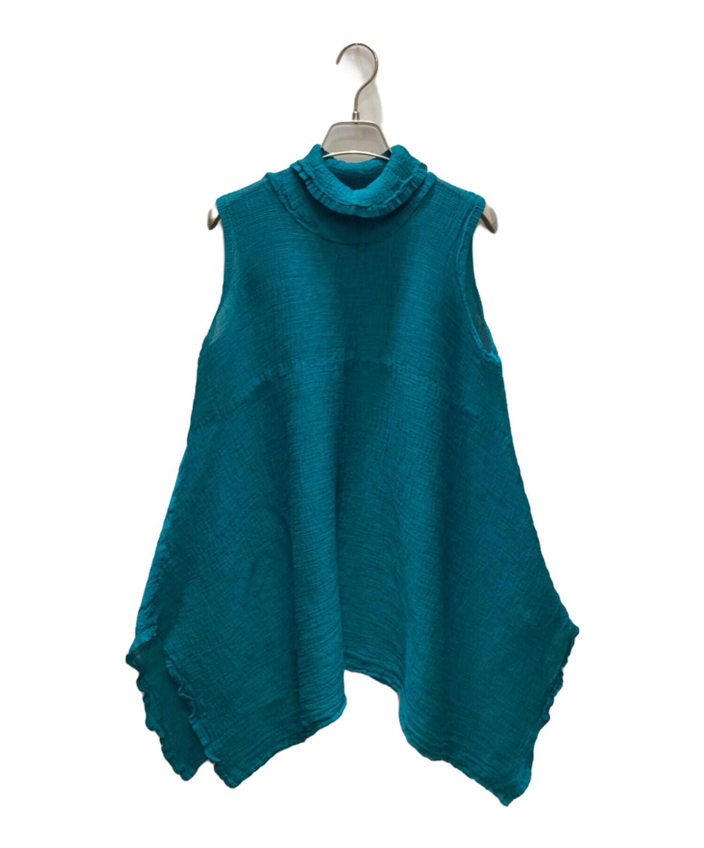 [Pre-owned] me ISSEY MIYAKE Product-dyed processed pleated sleeveless tunic MI93FK222