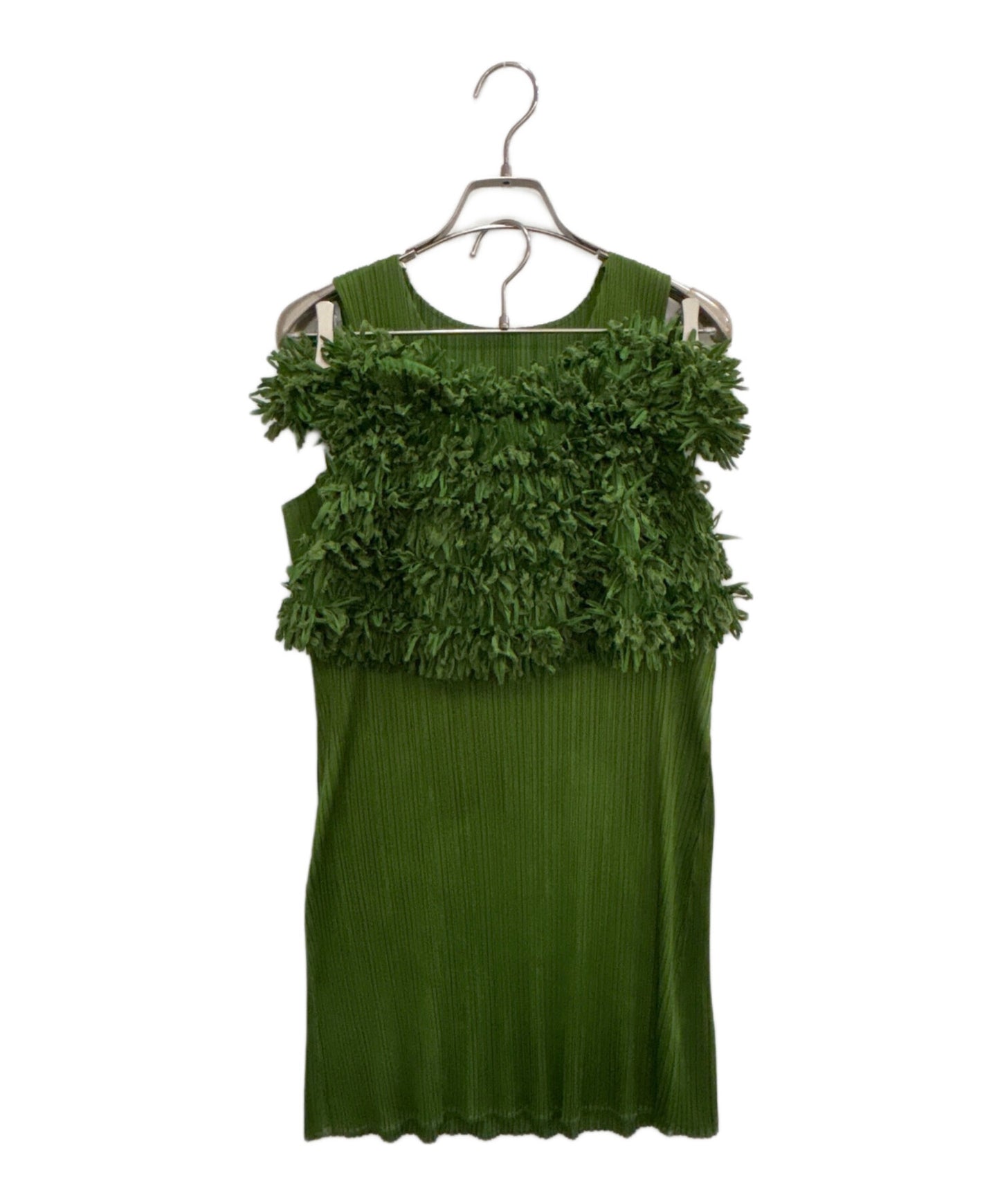 [Pre-owned] PLEATS PLEASE Bare Top & Pleated Sleeveless Blouse PP11-JT533