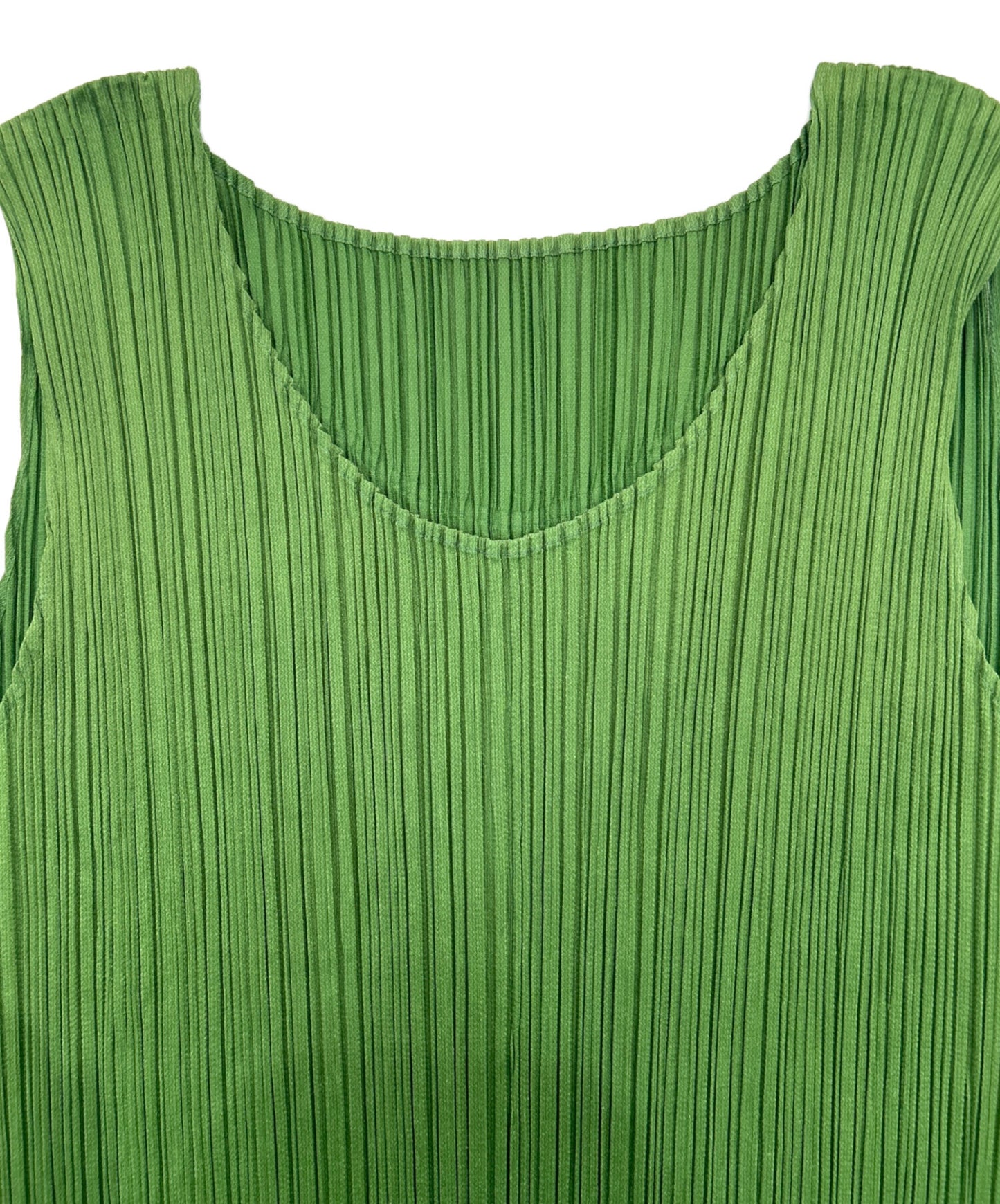 [Pre-owned] PLEATS PLEASE Bare Top & Pleated Sleeveless Blouse PP11-JT533