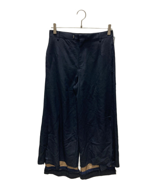 [Pre-owned] UNDERCOVER Mohair gaba side hem tack layered pants UA2B1502