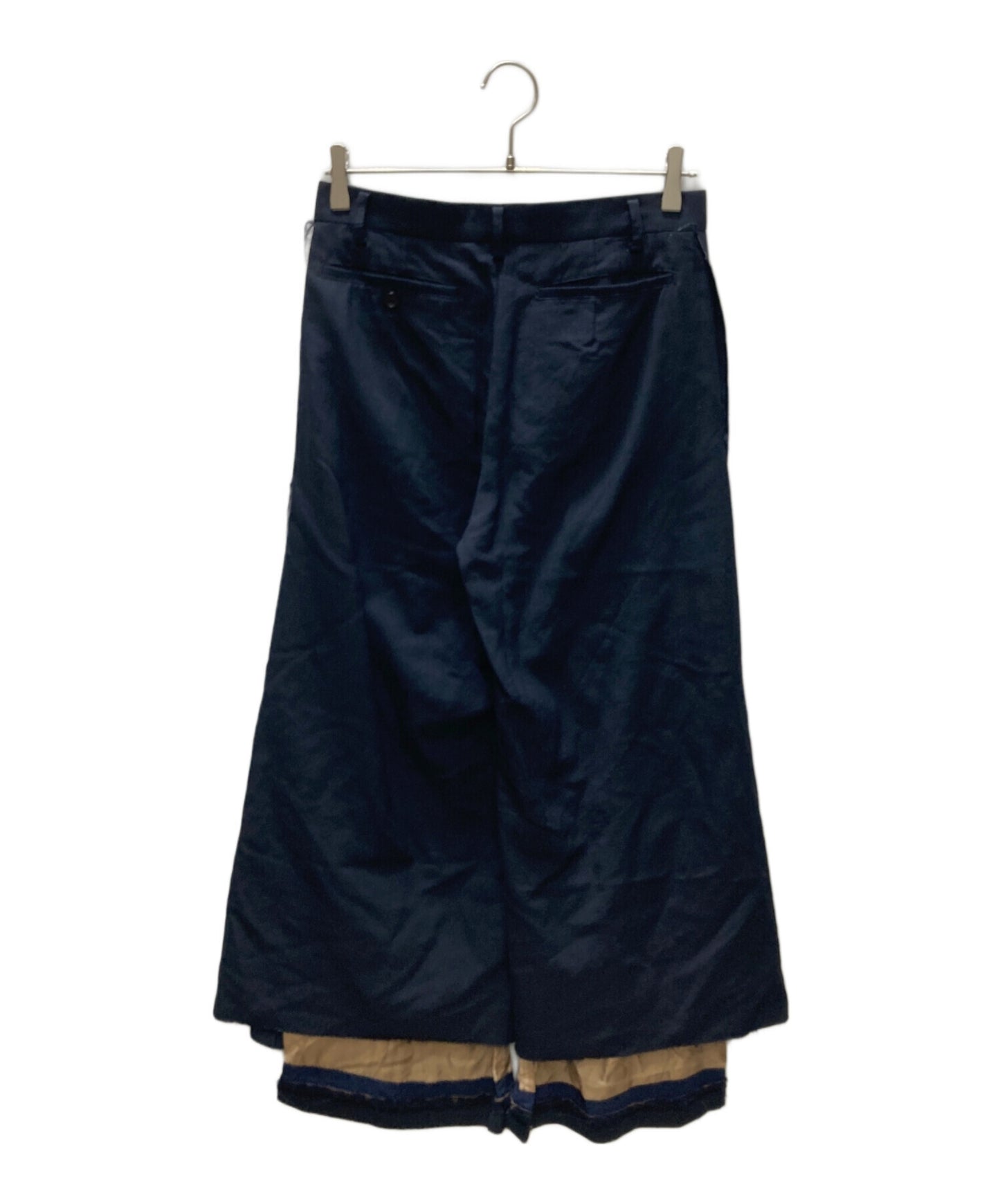 [Pre-owned] UNDERCOVER Mohair gaba side hem tack layered pants UA2B1502