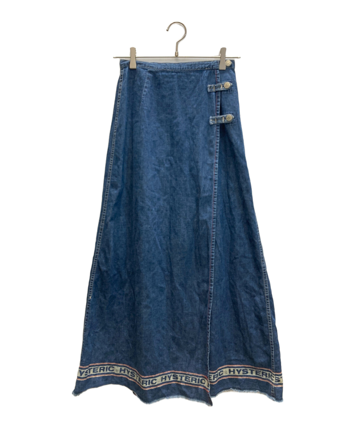 [Pre-owned] Hysteric Glamour Denim Long Wrap Skirt 2AK-9110