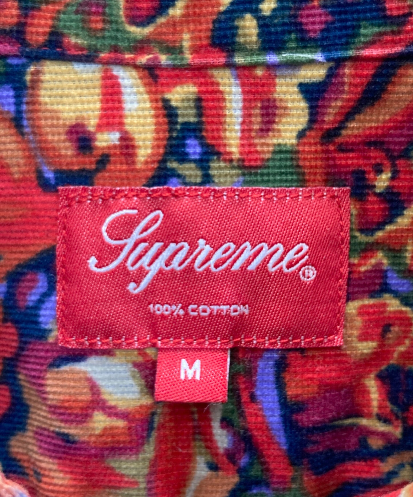 [Pre-owned] SUPREME Roses Corduroy Shirt