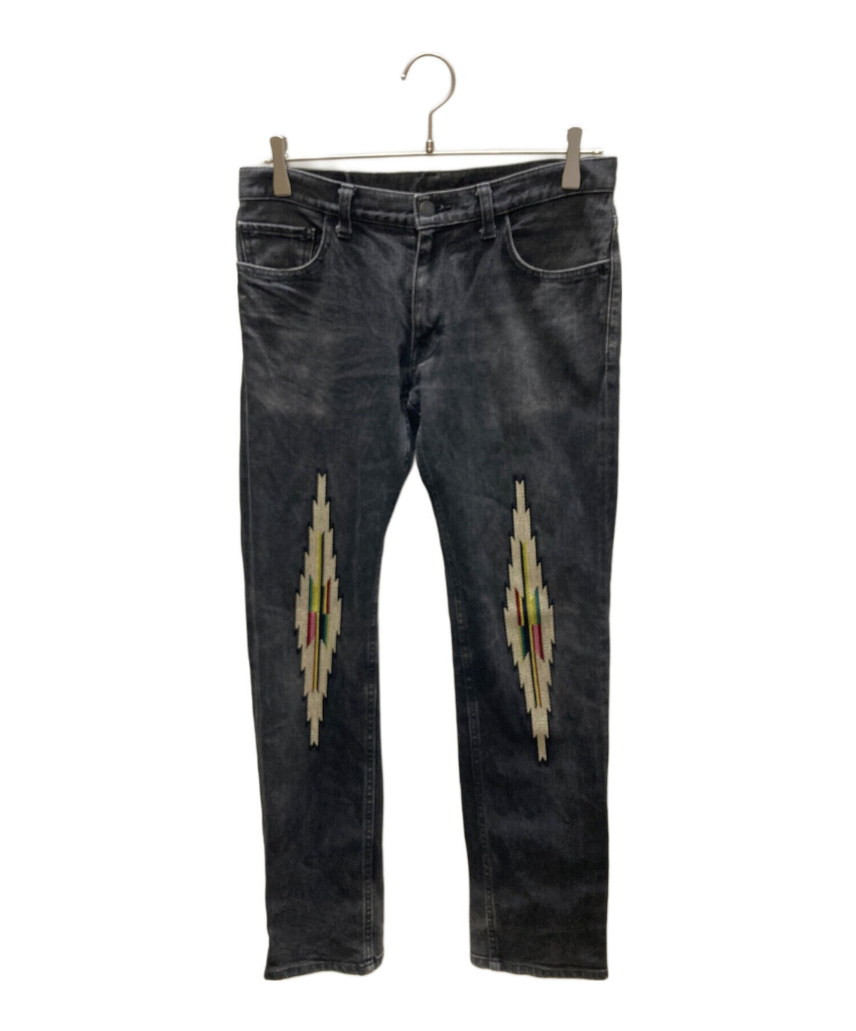 [Pre-owned] NUMBER (N)INE Ortega Embroidered Skinny Jeans