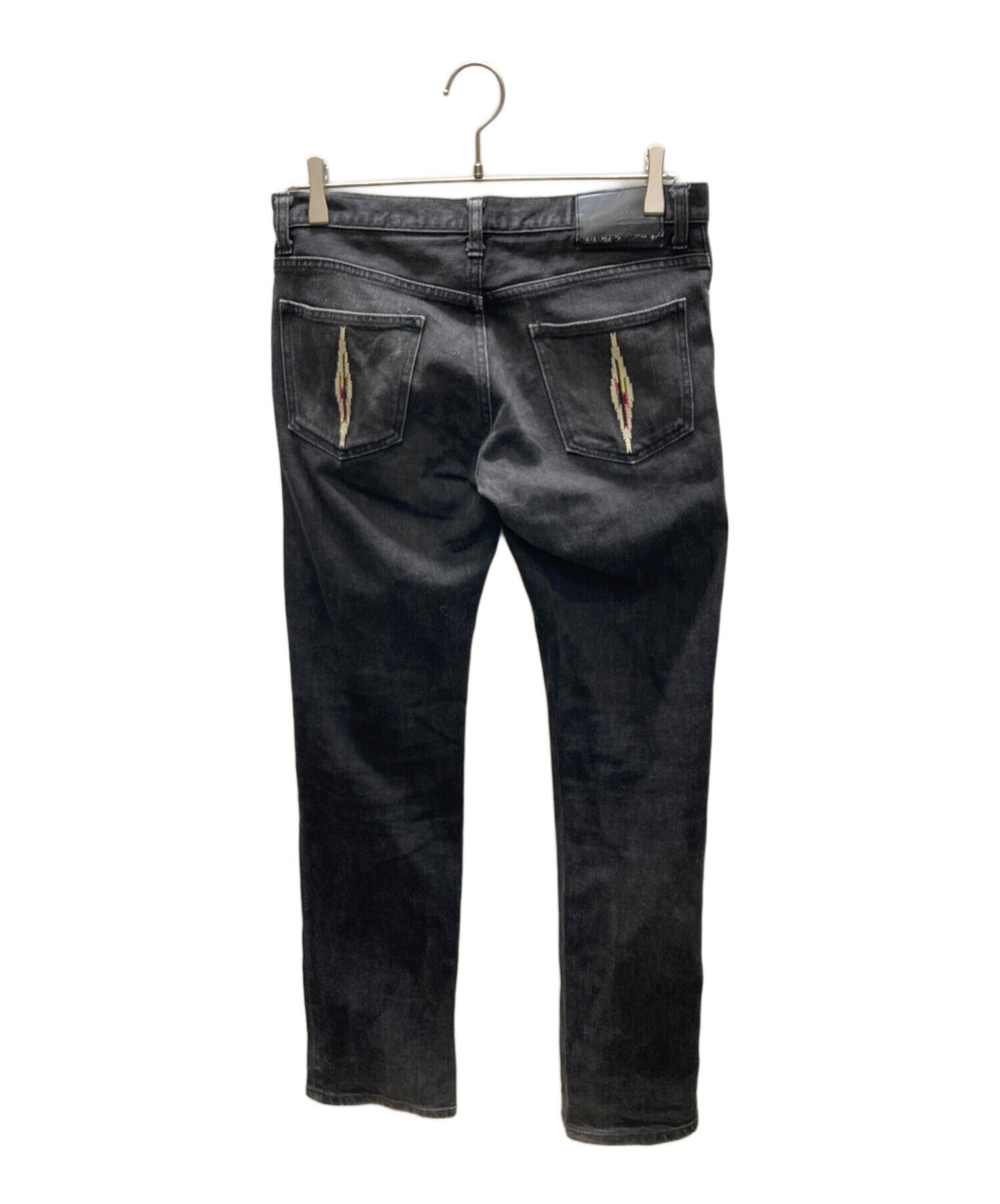 [Pre-owned] NUMBER (N)INE Ortega Embroidered Skinny Jeans
