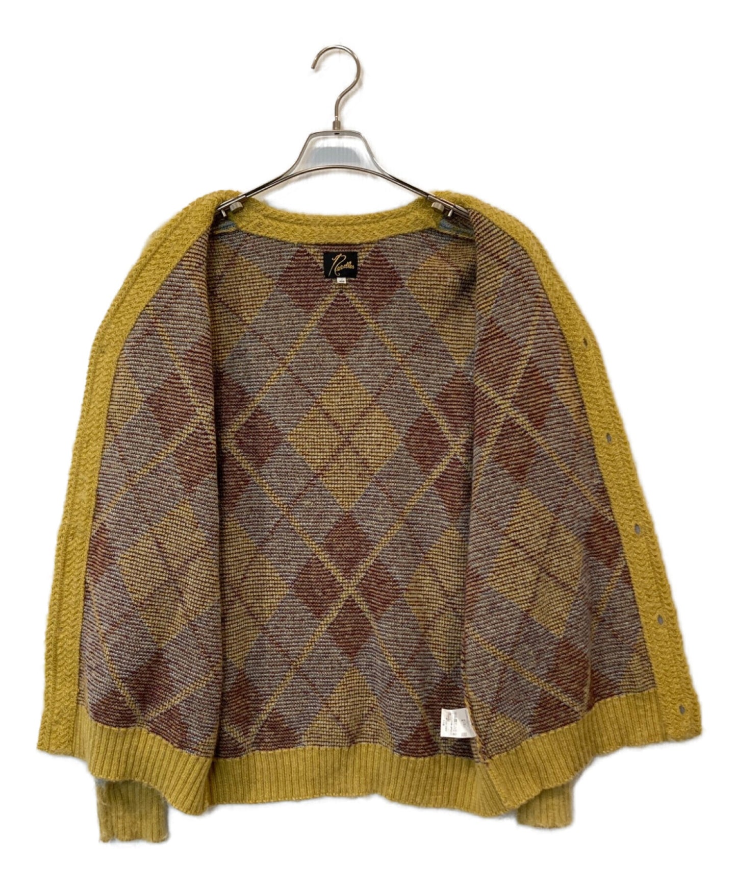 [Pre-owned] Needles Mohair Argyle Cardigan LQ414