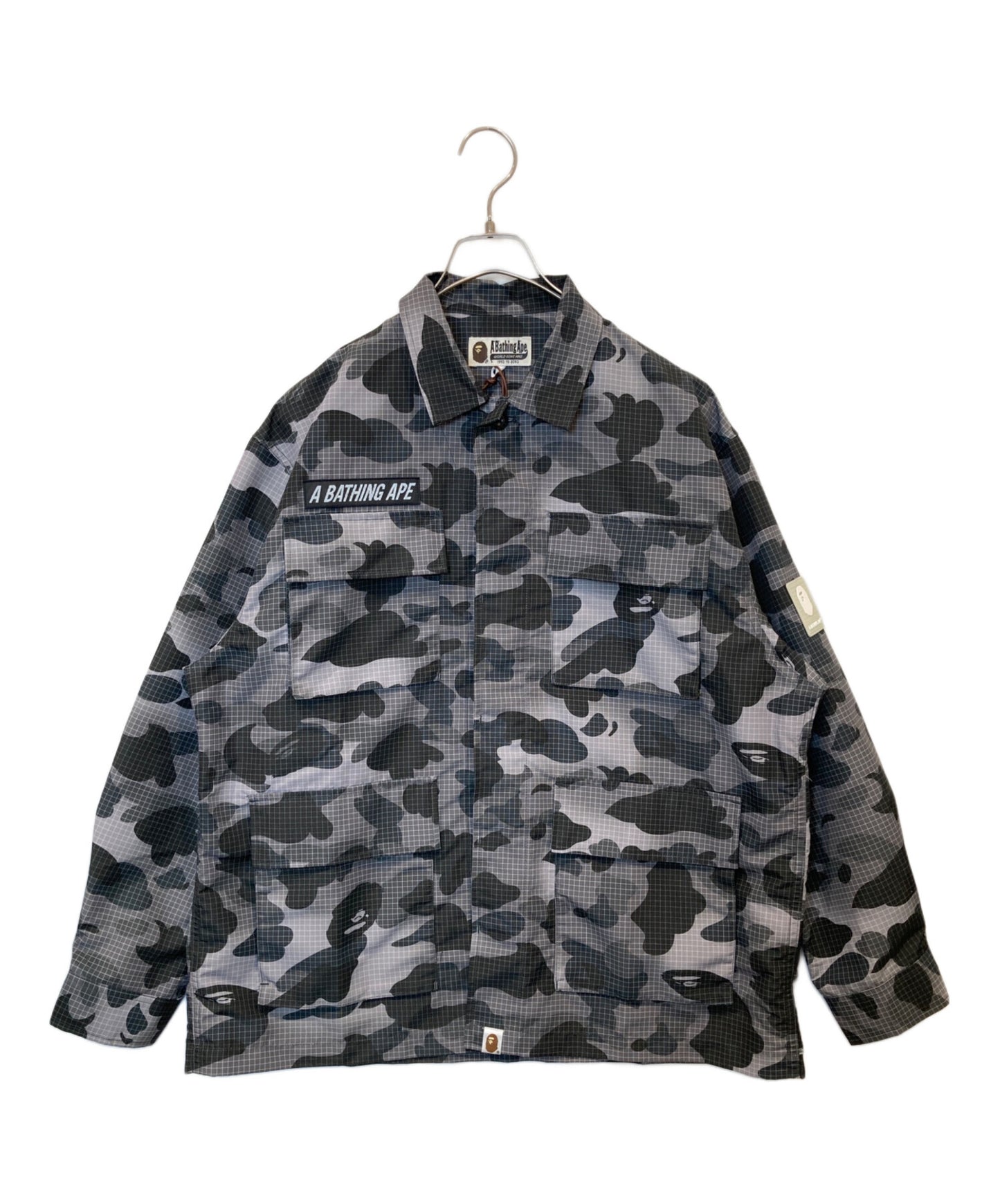 [Pre-owned] A BATHING APE Sal Camo Camo Relaxed Fit Military Shirt 001SHI801005M