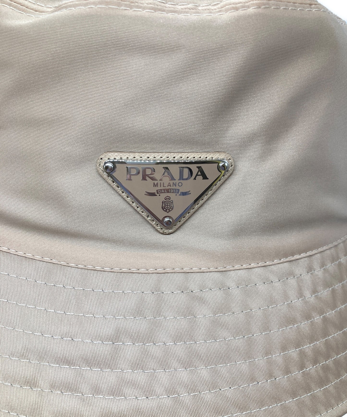 [Pre-owned] PRADA Triangle Logo Bucket Hat