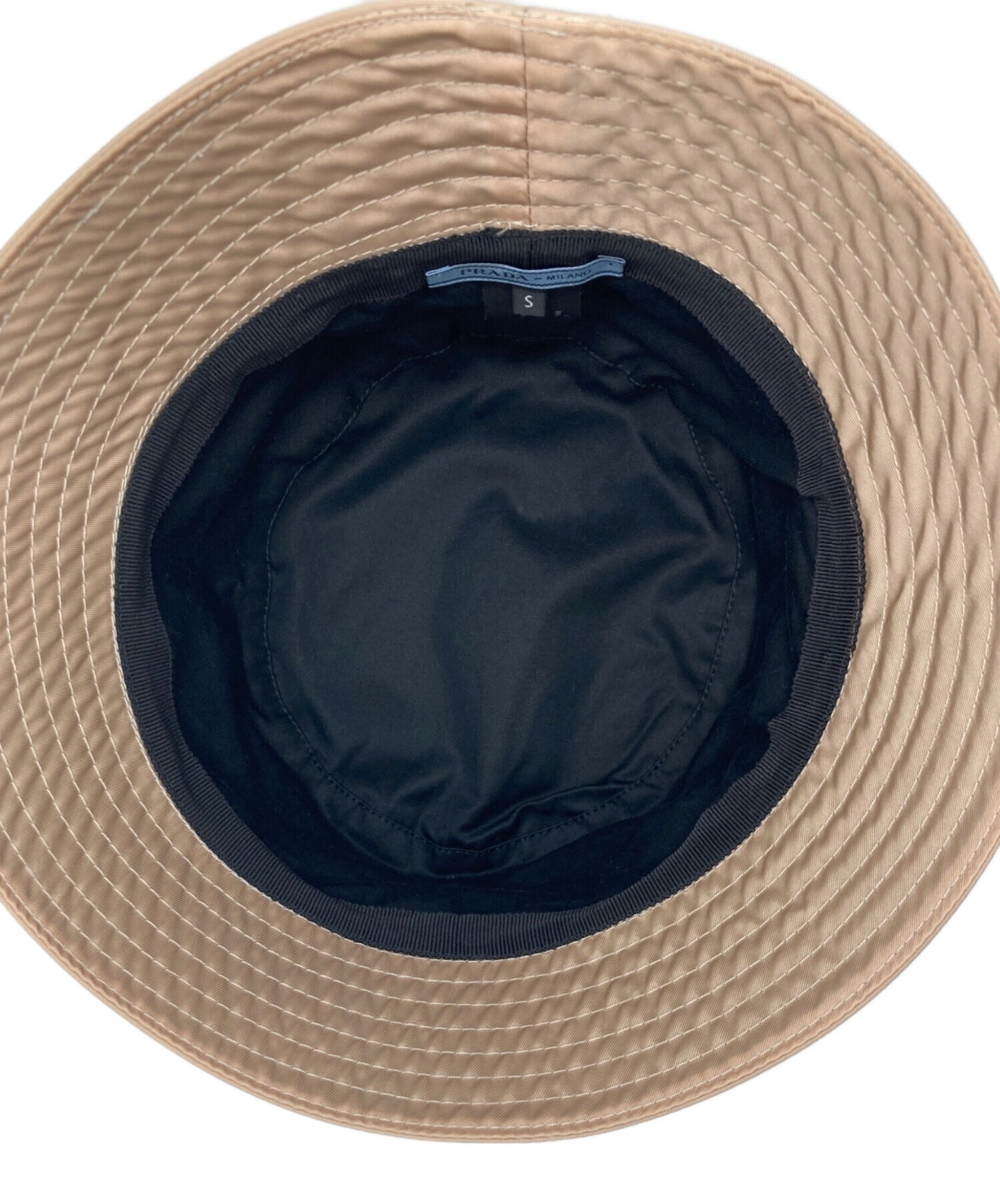 [Pre-owned] PRADA Triangle Logo Bucket Hat