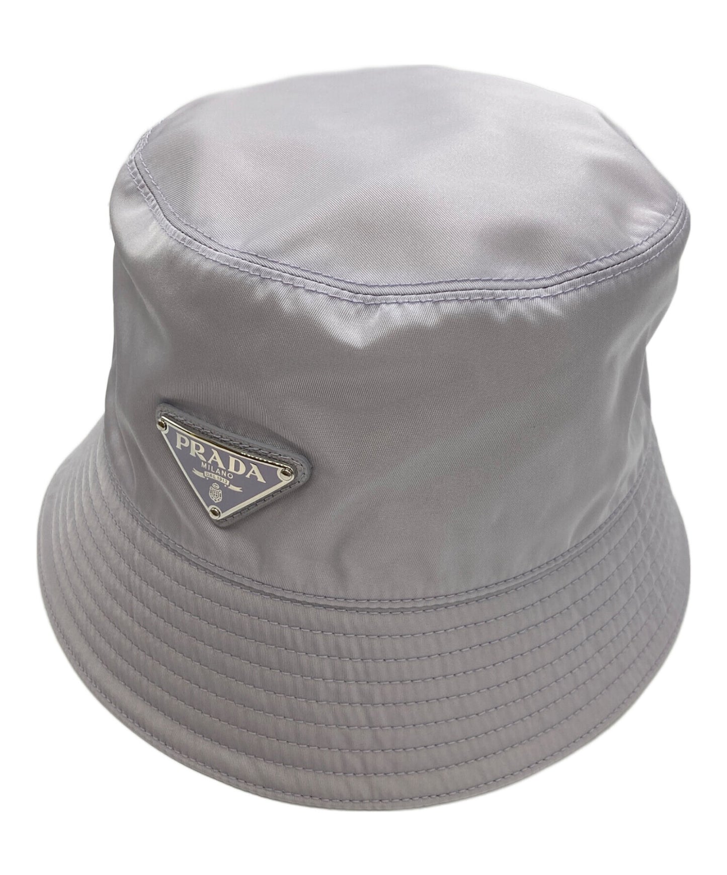 [Pre-owned] PRADA Re-Nylon Triangle Logo Bucket Hat 1HC137