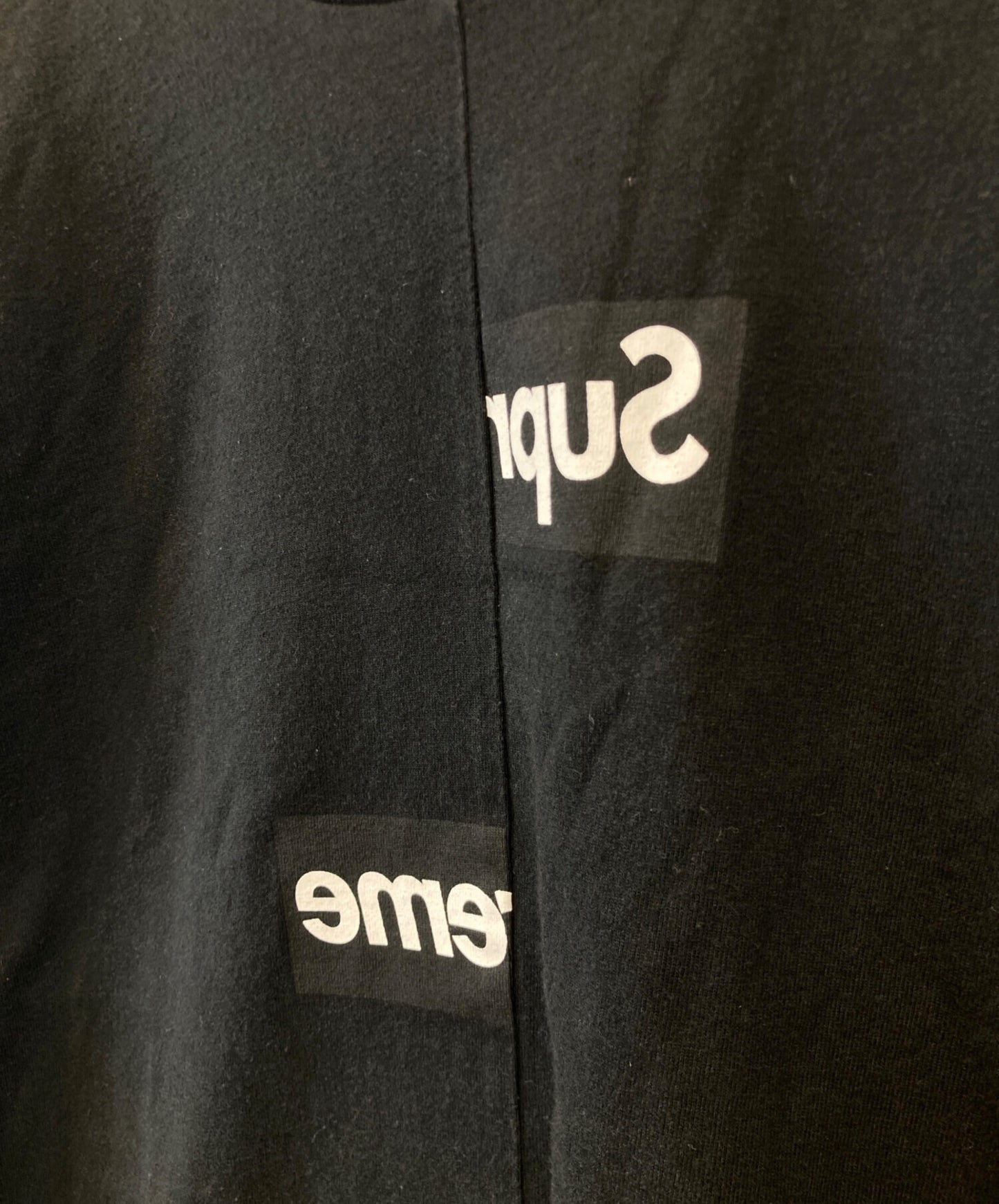 [Pre-owned] SUPREME Split Box Logo T-Shirt