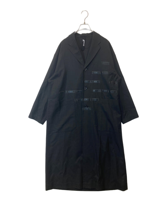 [Pre-owned] GROUND Y T/W gabardine backed taped long shirt jacket stainless steel collar coat GR-J14-100 GR-J14-100