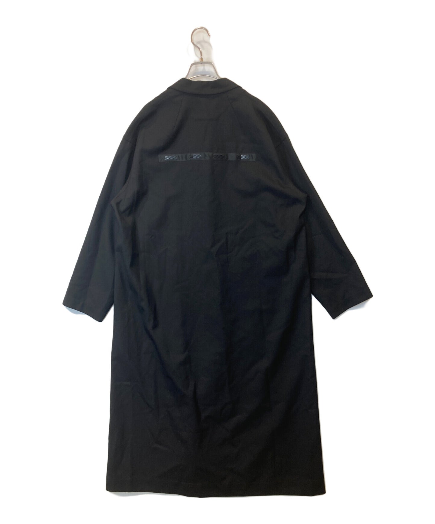 [Pre-owned] GROUND Y T/W gabardine backed taped long shirt jacket stainless steel collar coat GR-J14-100 GR-J14-100