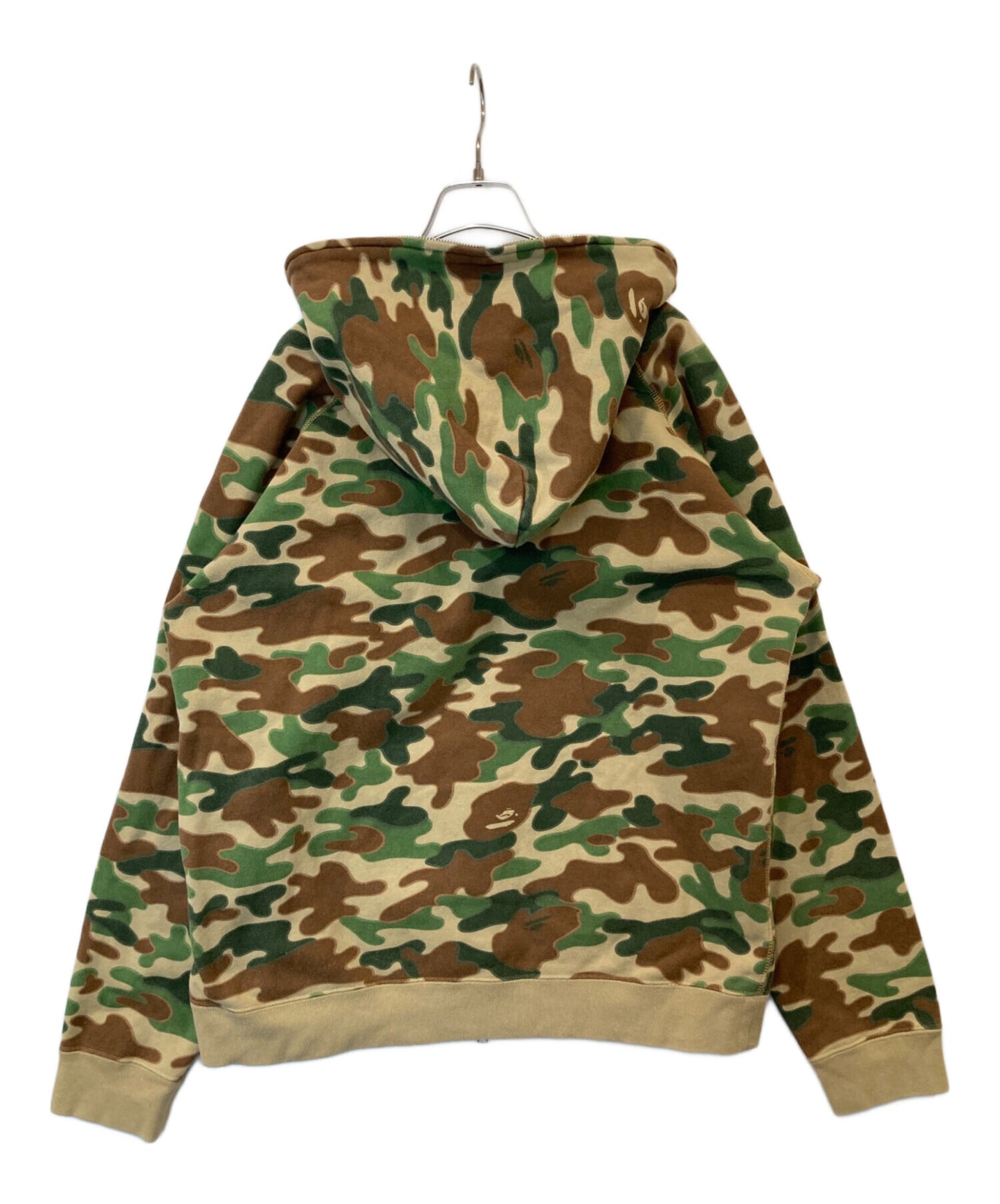 [Pre-owned] A BATHING APE Puzzle Camo Zip-Up Hoodie