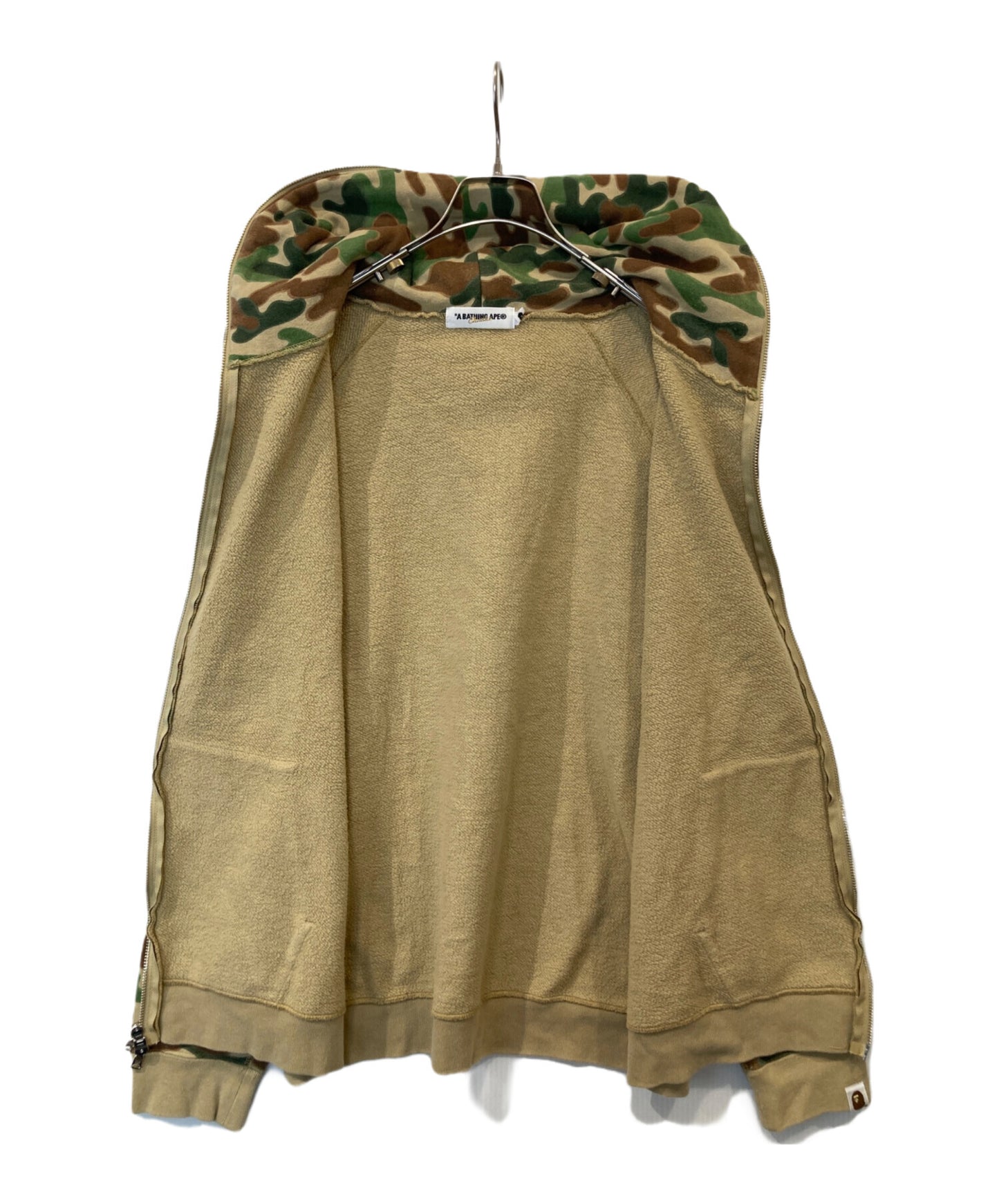 [Pre-owned] A BATHING APE Puzzle Camo Zip-Up Hoodie