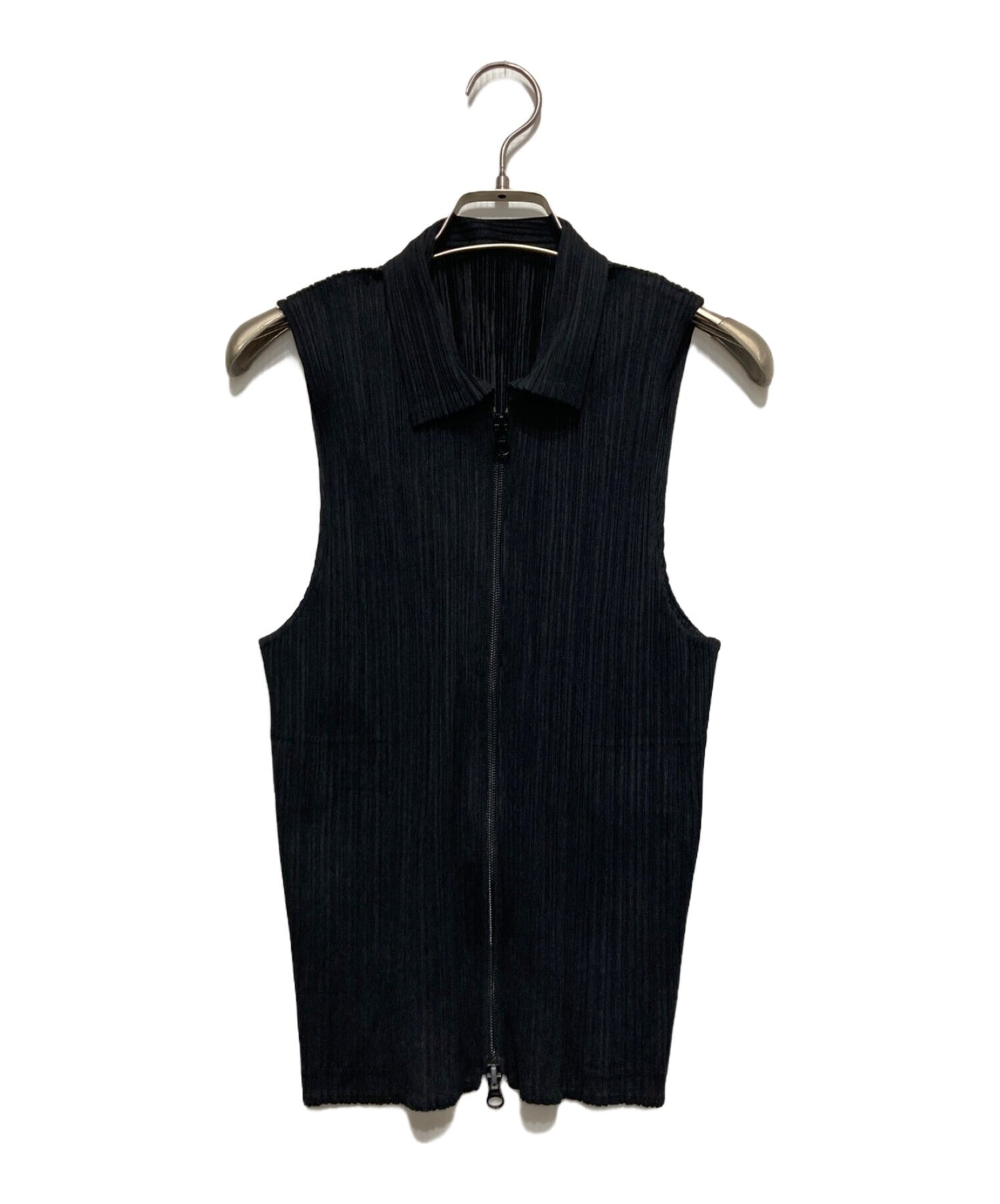 [Pre-owned] PLEATS PLEASE Pleated Zip Vest PP04-JE384