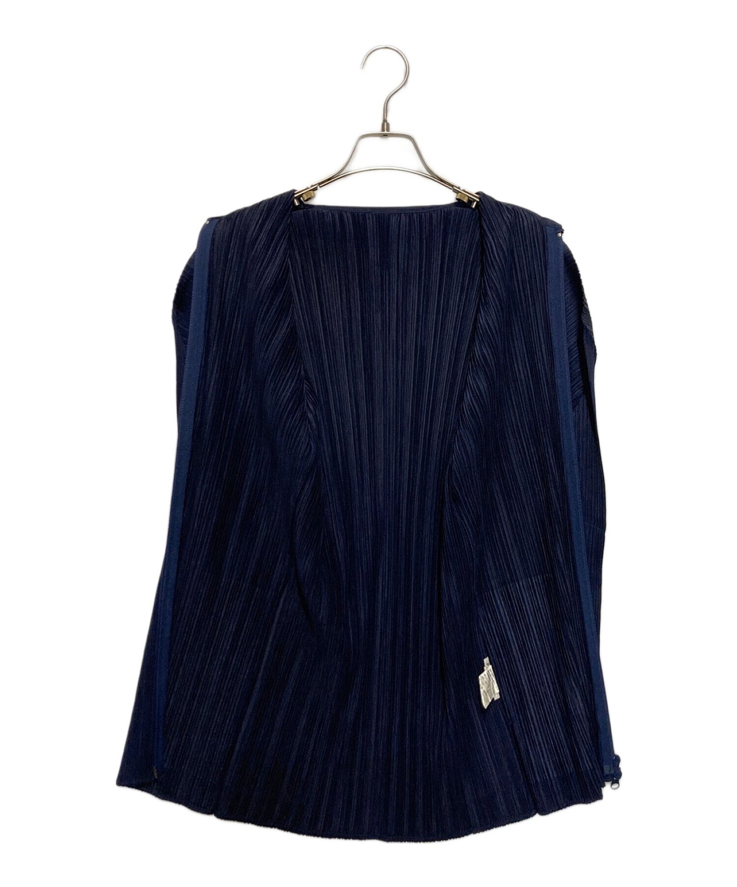 [Pre-owned] PLEATS PLEASE Pleated Double Zip Cardigan PP73-JD359