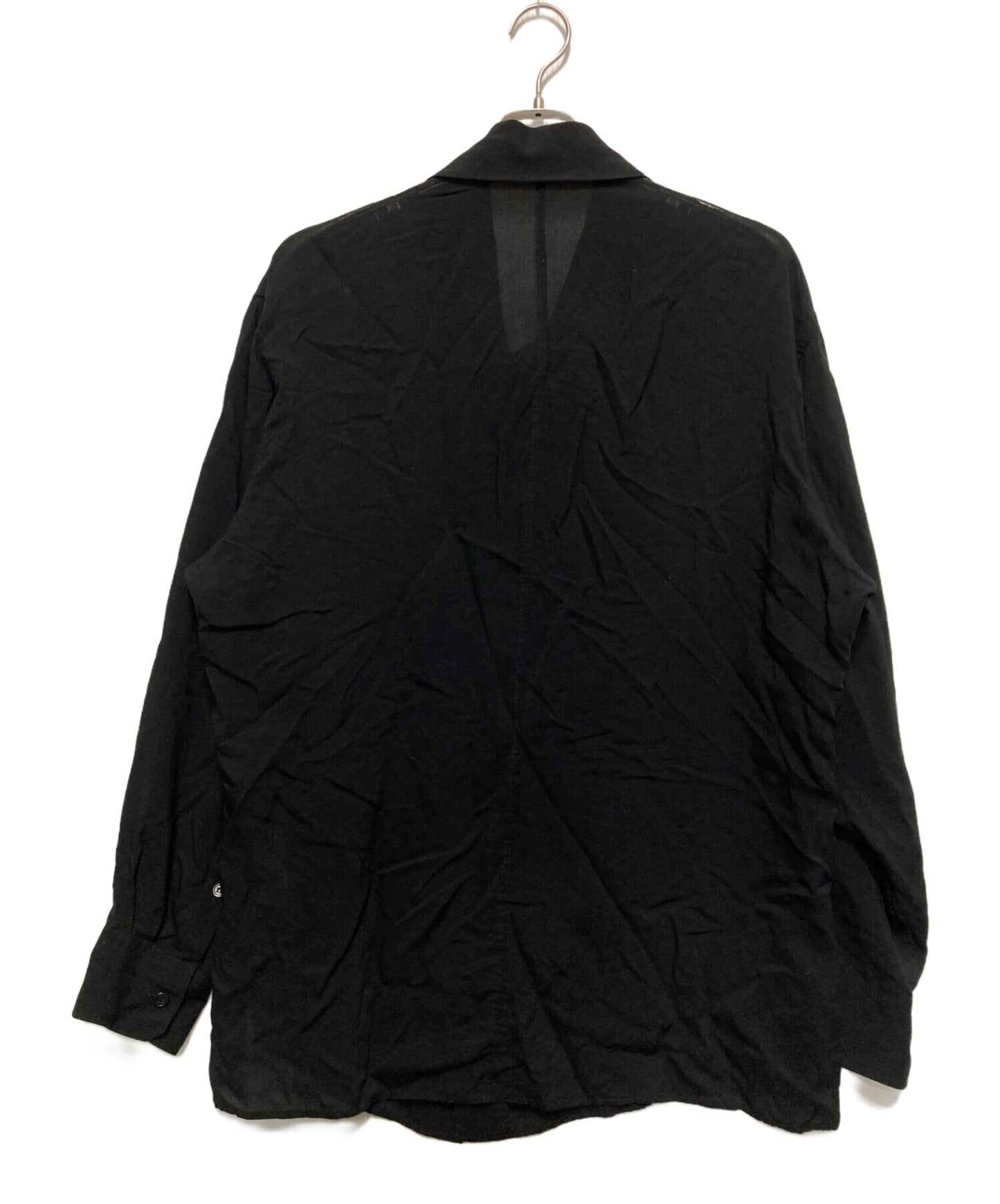 [Pre-owned] Yohji Yamamoto pour homme Tencel long-sleeved shirt with straps HW-B20-203