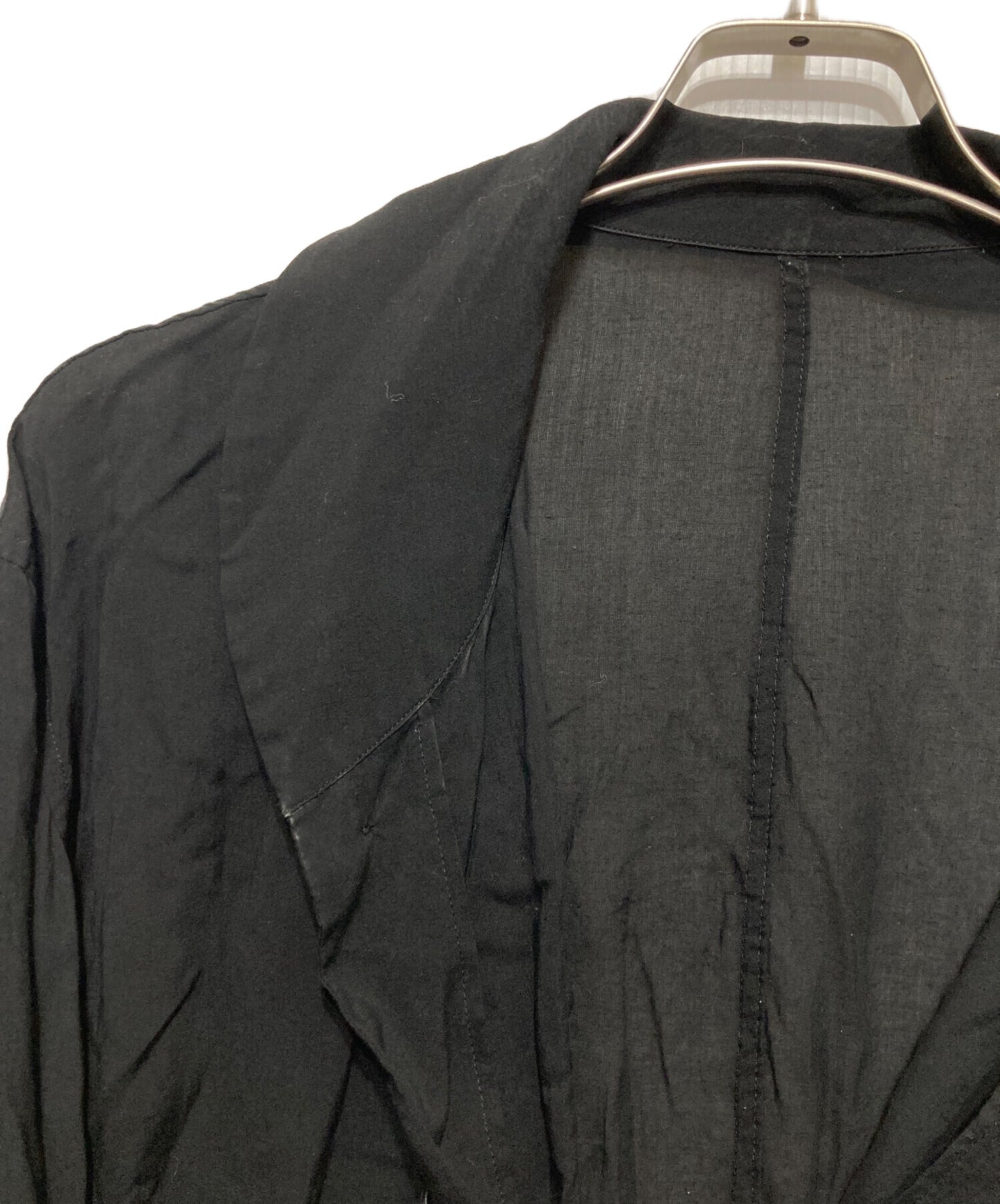 [Pre-owned] Yohji Yamamoto pour homme Tencel long-sleeved shirt with straps HW-B20-203