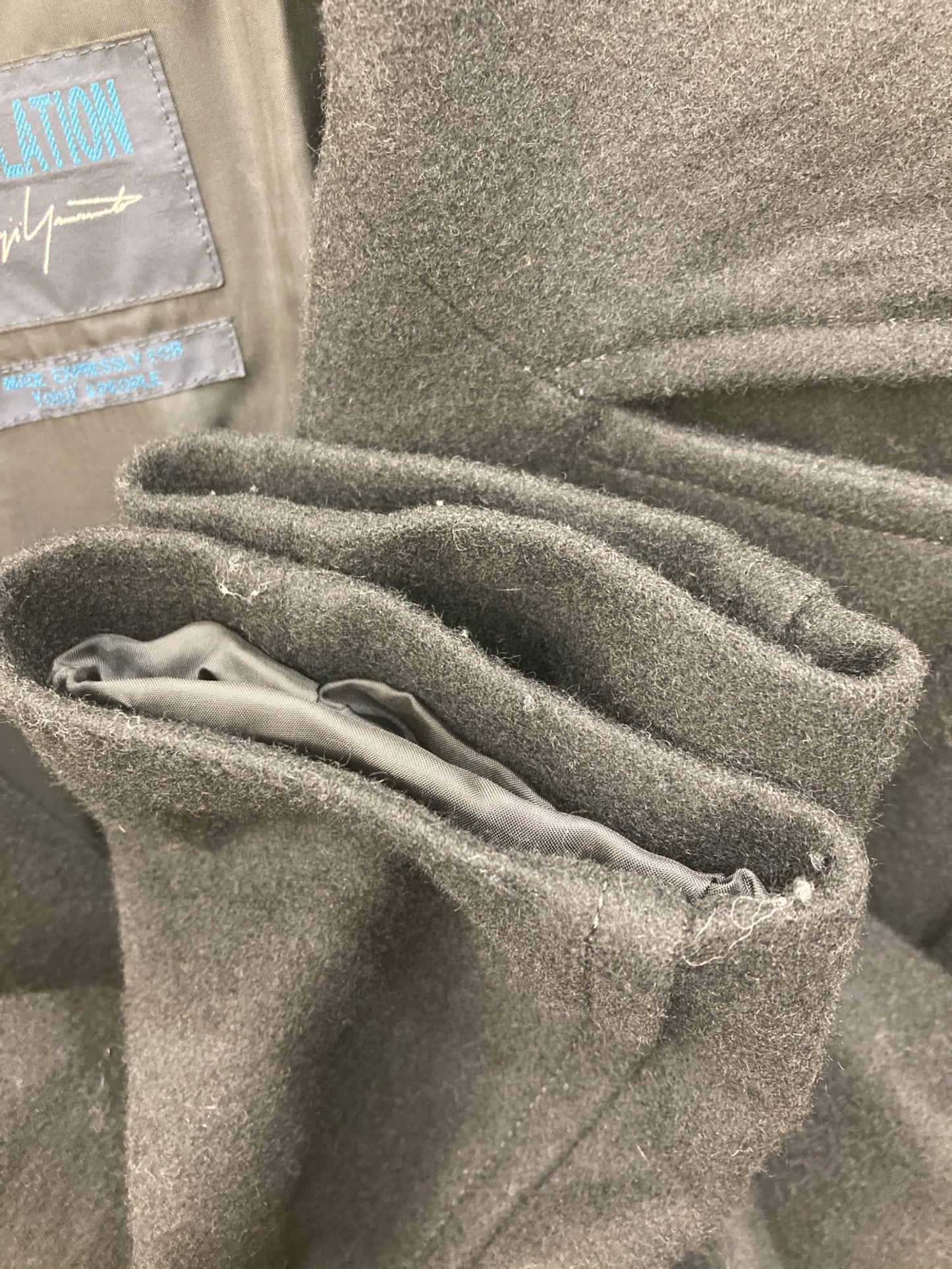 [Pre-owned] REGULATION Yohji Yamamoto Wool nylon coat FJ-C51-101