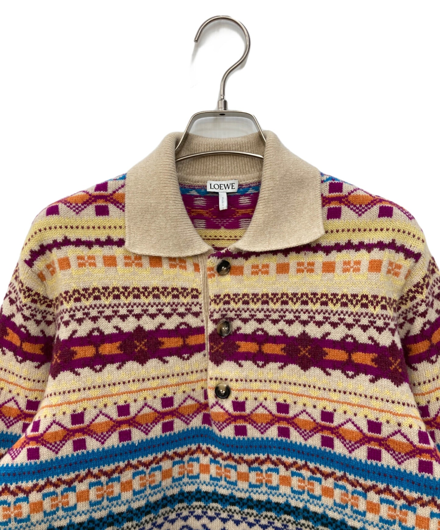 [Pre-owned] LOEWE Wool Jacquard Polo Knit H526Y14KHU