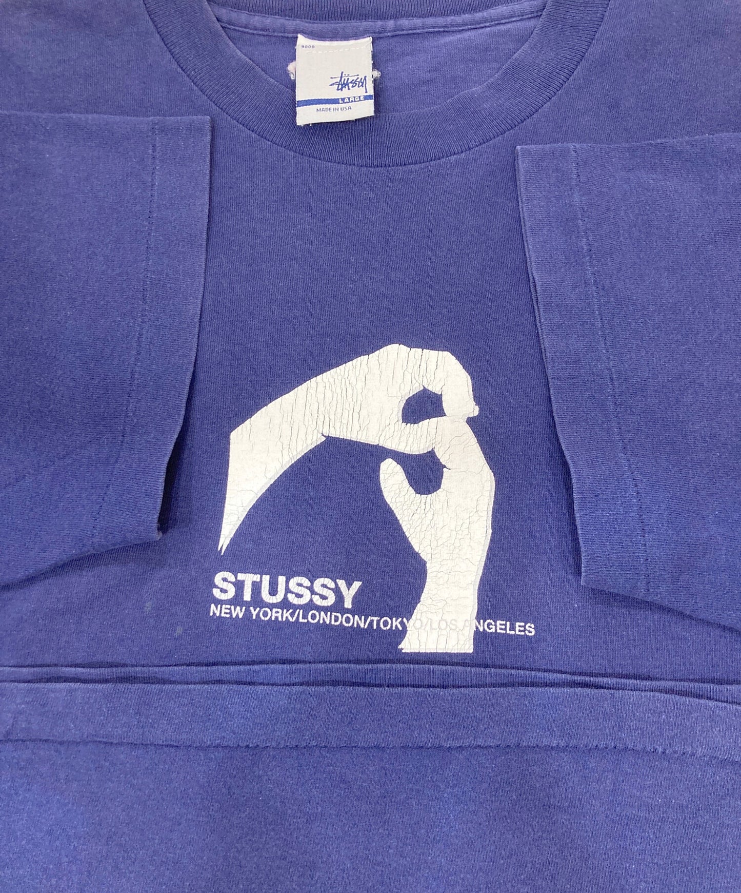 [Pre-owned] stussy Silver Tag Old T-Shirt